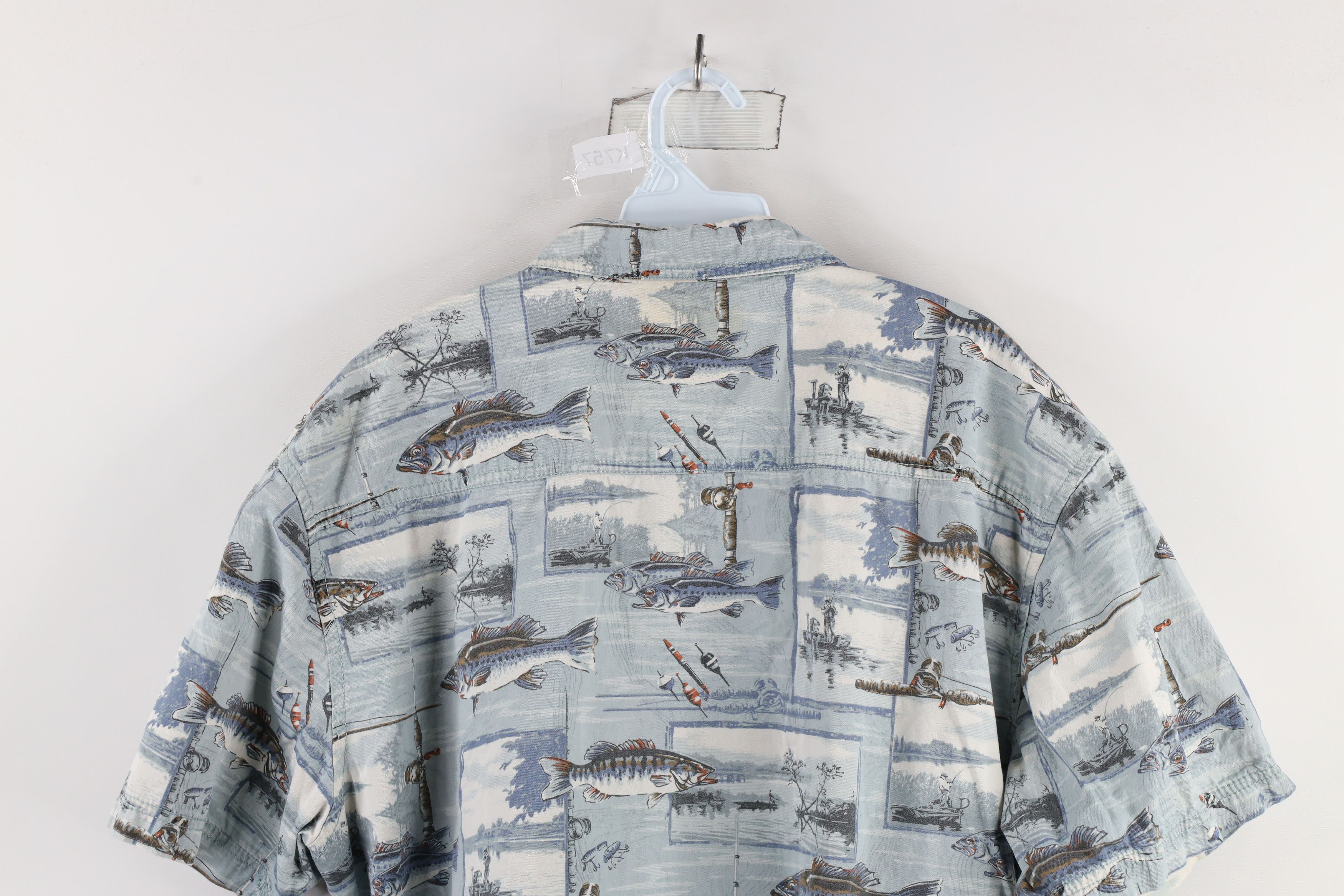 Vintage Vintage 90s Streetwear Over Print Short Sleeve Button Shirt Size US XL / EU 56 / 4 - 8 Thumbnail