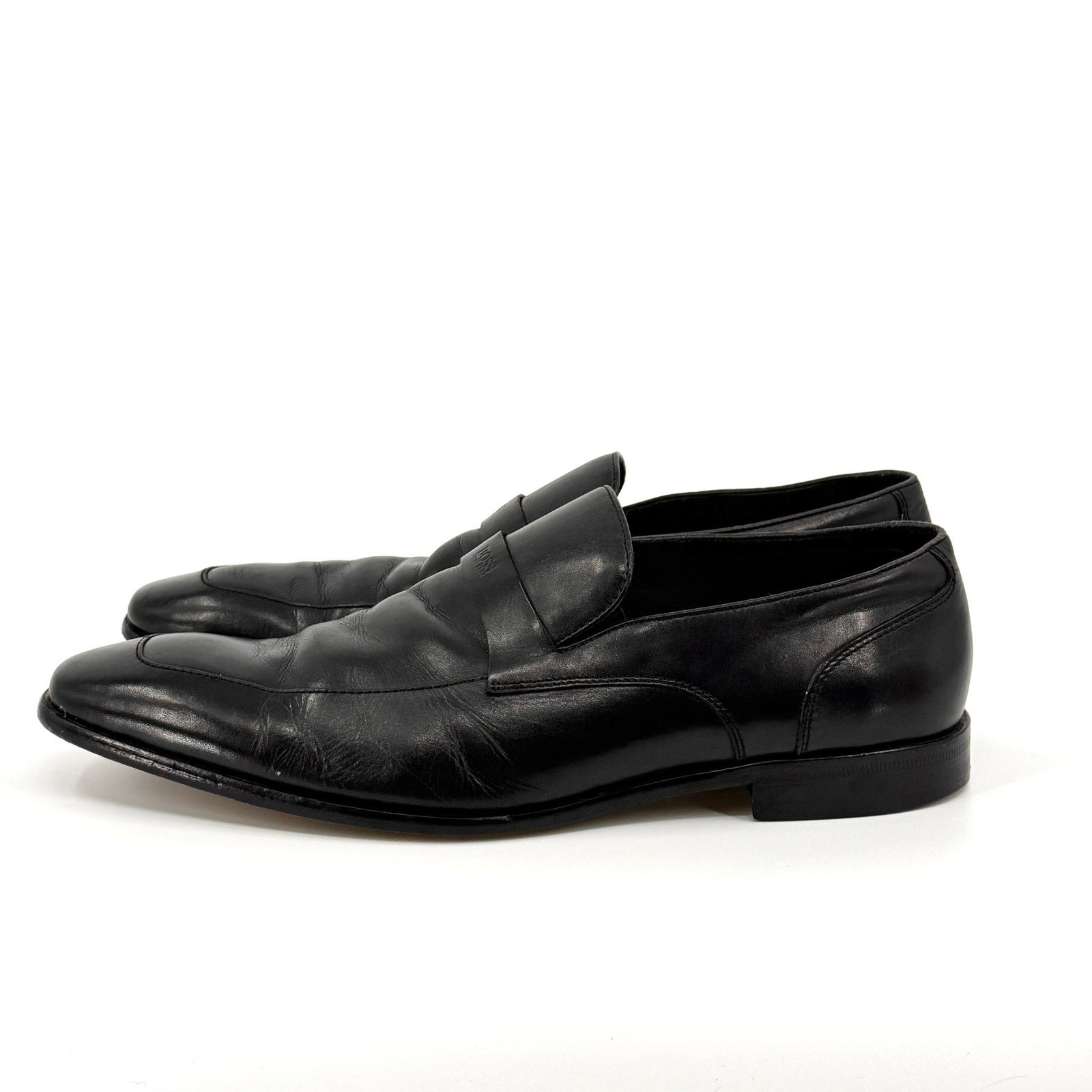 Hugo Boss Black Genuine Leather Minimalist Office Career Loafers Size US 8.5 / EU 41-42 - 6 Thumbnail