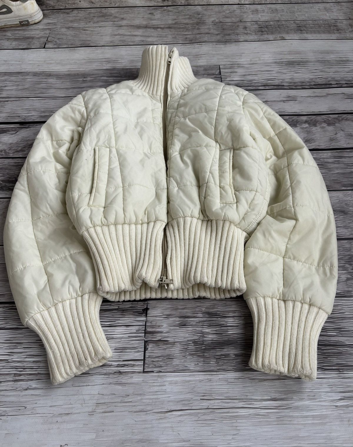Hysteric Glamour × Japanese Brand Cropped Avant Garde If Six Was Nine Style Puffer Jacket 90s Size US M / EU 48-50 / 2 - 1 Thumbnail
