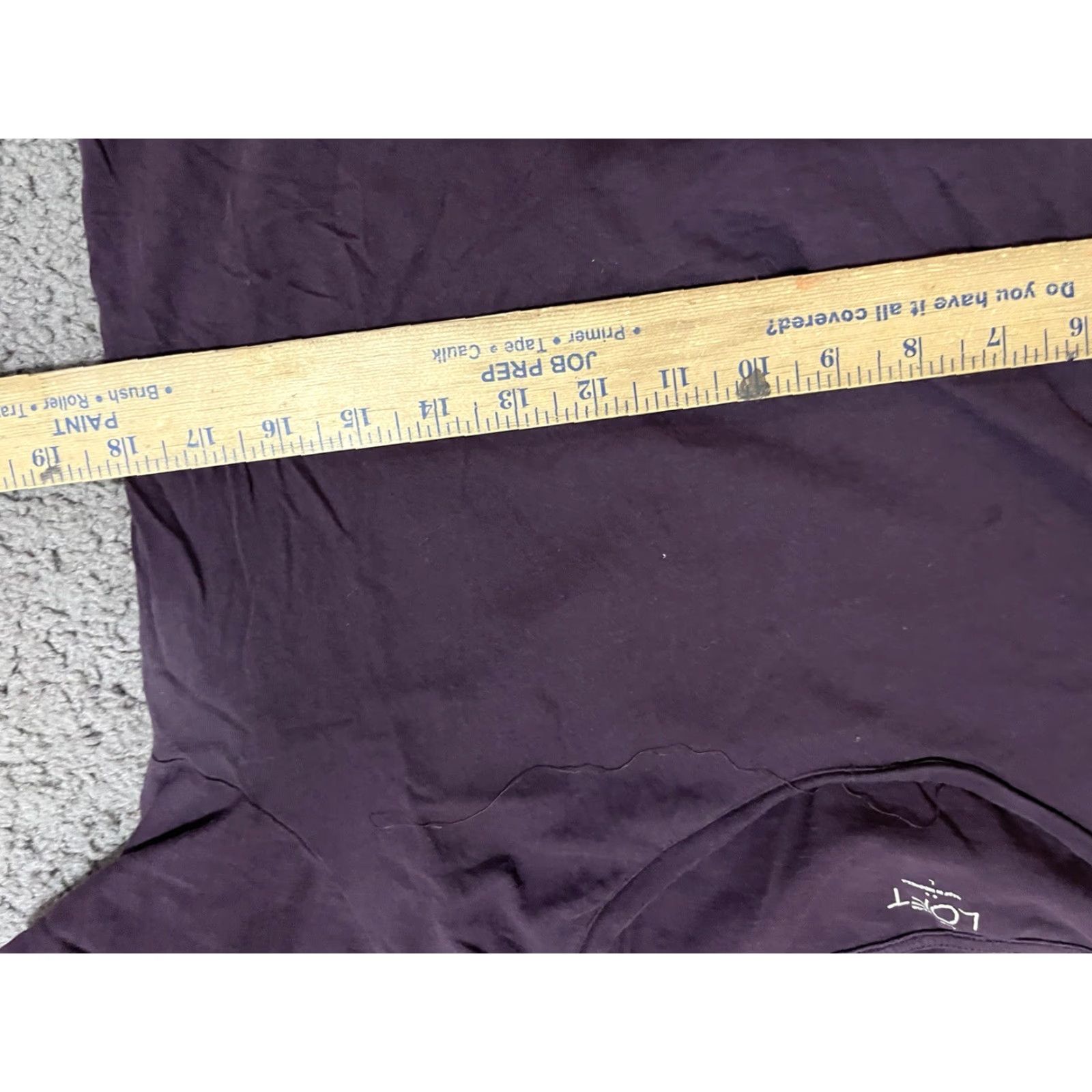 Loft VINTAGE LOFT Burgundy Long Sleeve Sweater Women Large Casual Oversized Crew Size L / US 10 / IT 46 - 4 Thumbnail