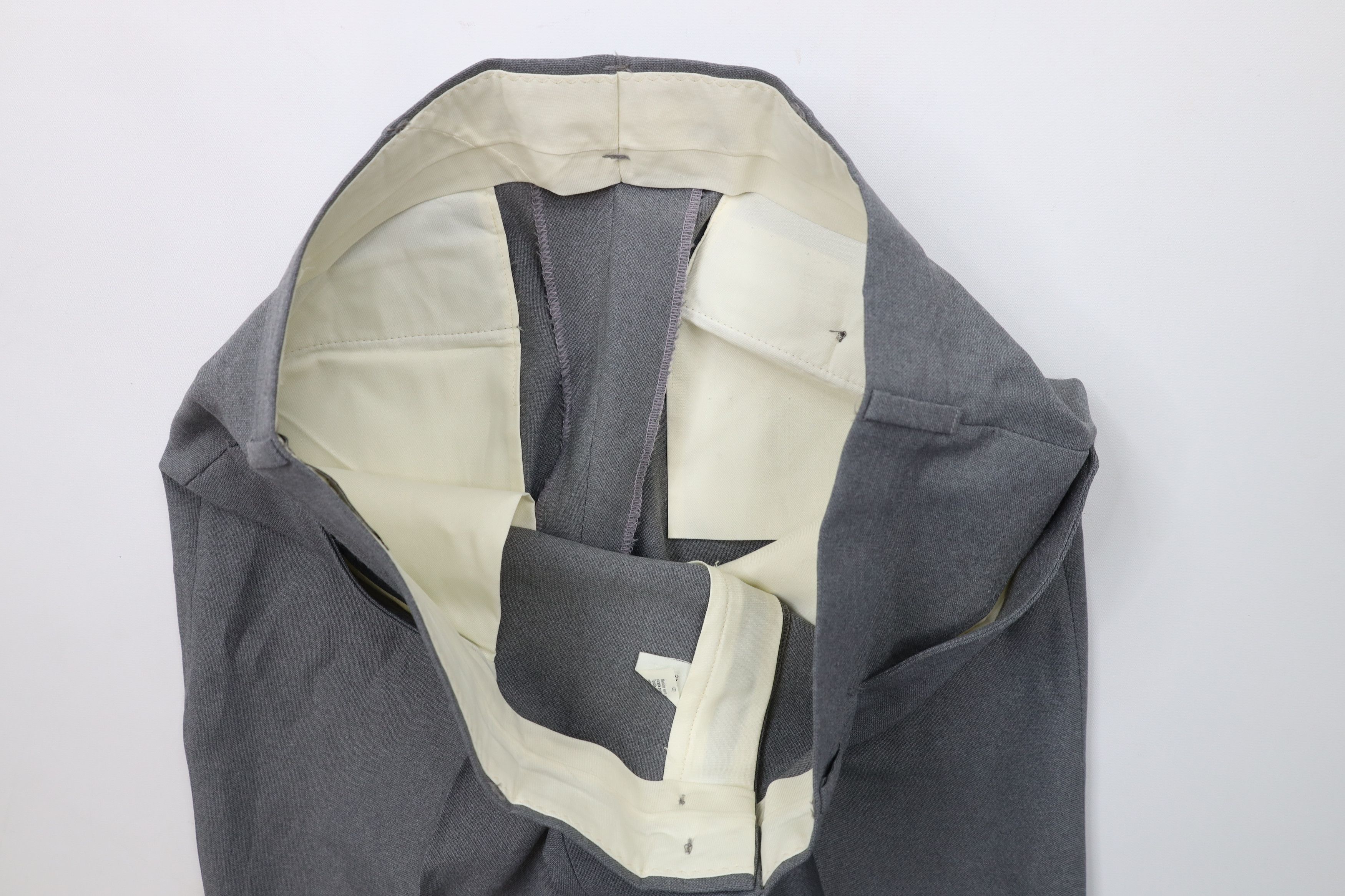 Vintage Vintage 70s Streetwear Wide Leg Chino Pants Heather Gray Size US 36 / EU 52 - 6 Thumbnail