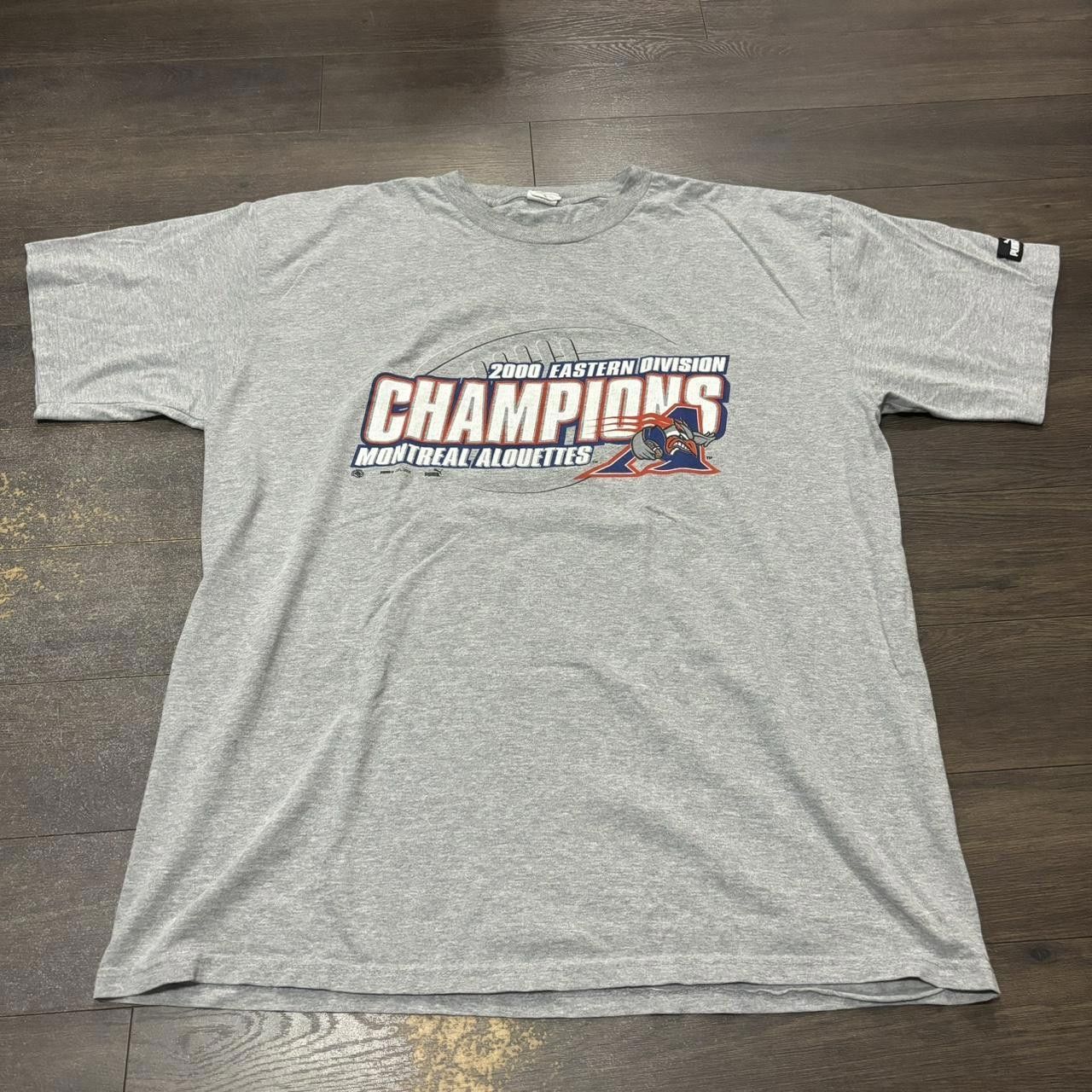 Designer Vintage Montreal Alouettes Champions Puma T Shirt 00s XL Size US XL / EU 56 / 4 - 3 Thumbnail