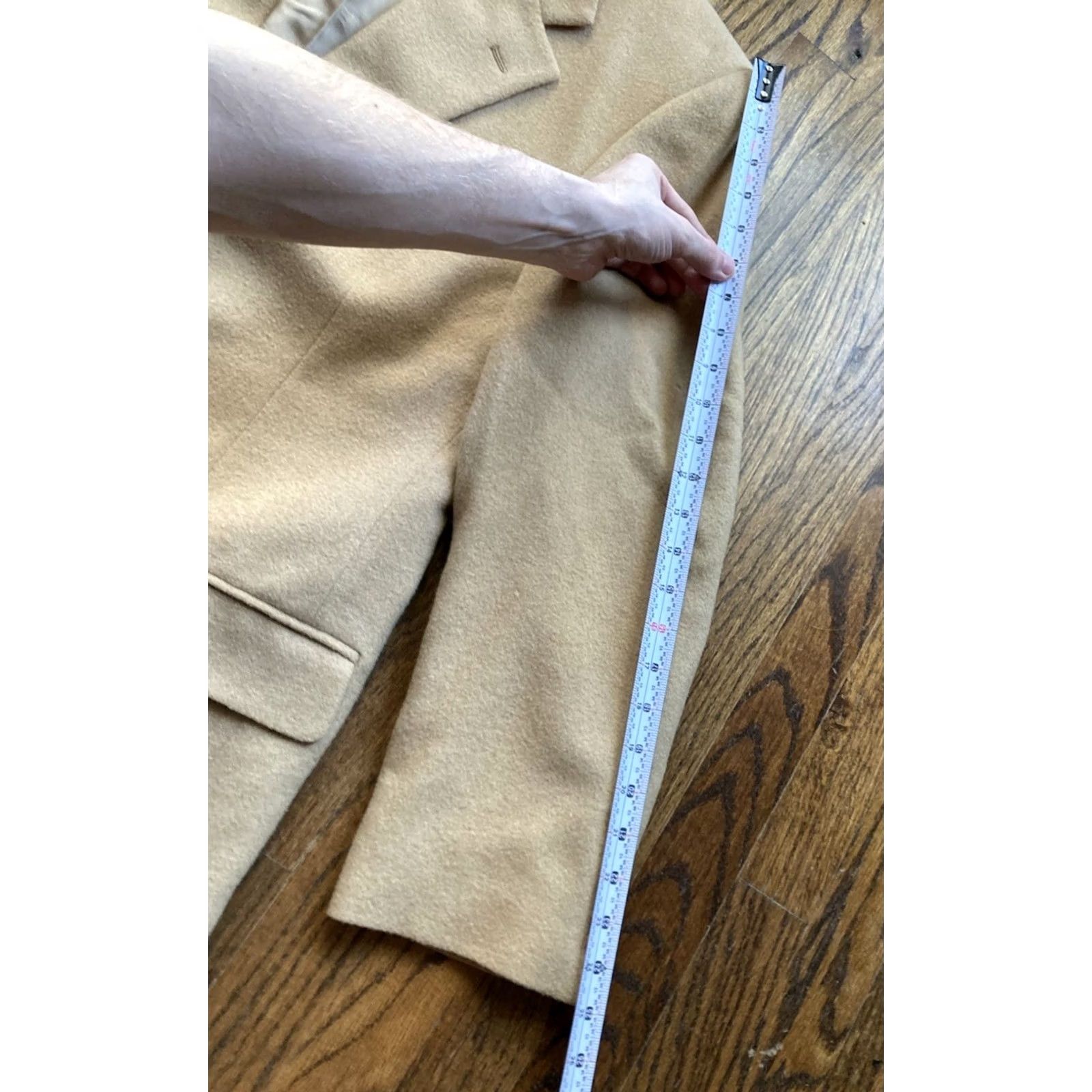 Brooks Brothers Brooks Brothers Blazer Men Size 42R Beige Camelhair 100% Camelhair Jacket USA Made Notch Lapel Single-Breasted Two-Button Front Style Blazer Size 42R - 3 Thumbnail
