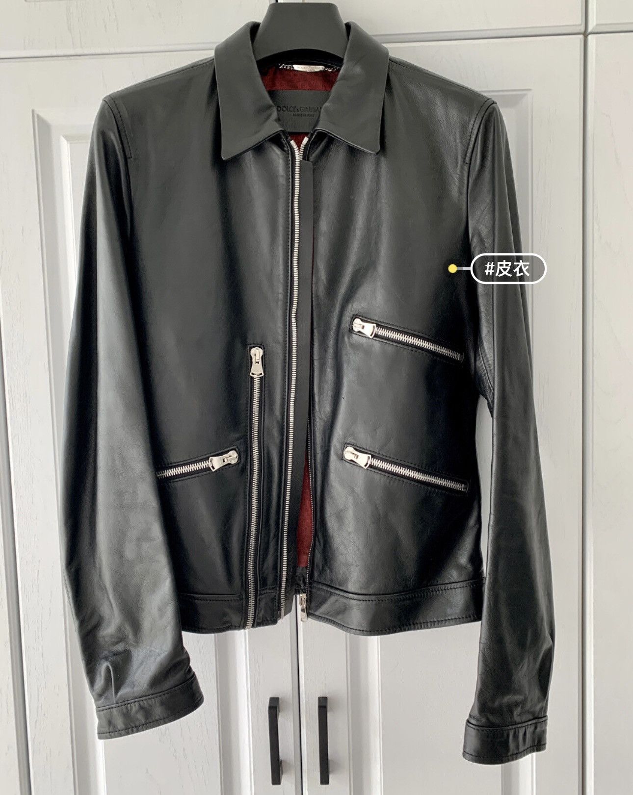Dolce & Gabbana Dolce & Gabbana Zipper Leather Jacket Size US M / EU 48-50 / 2 - 2 Thumbnail