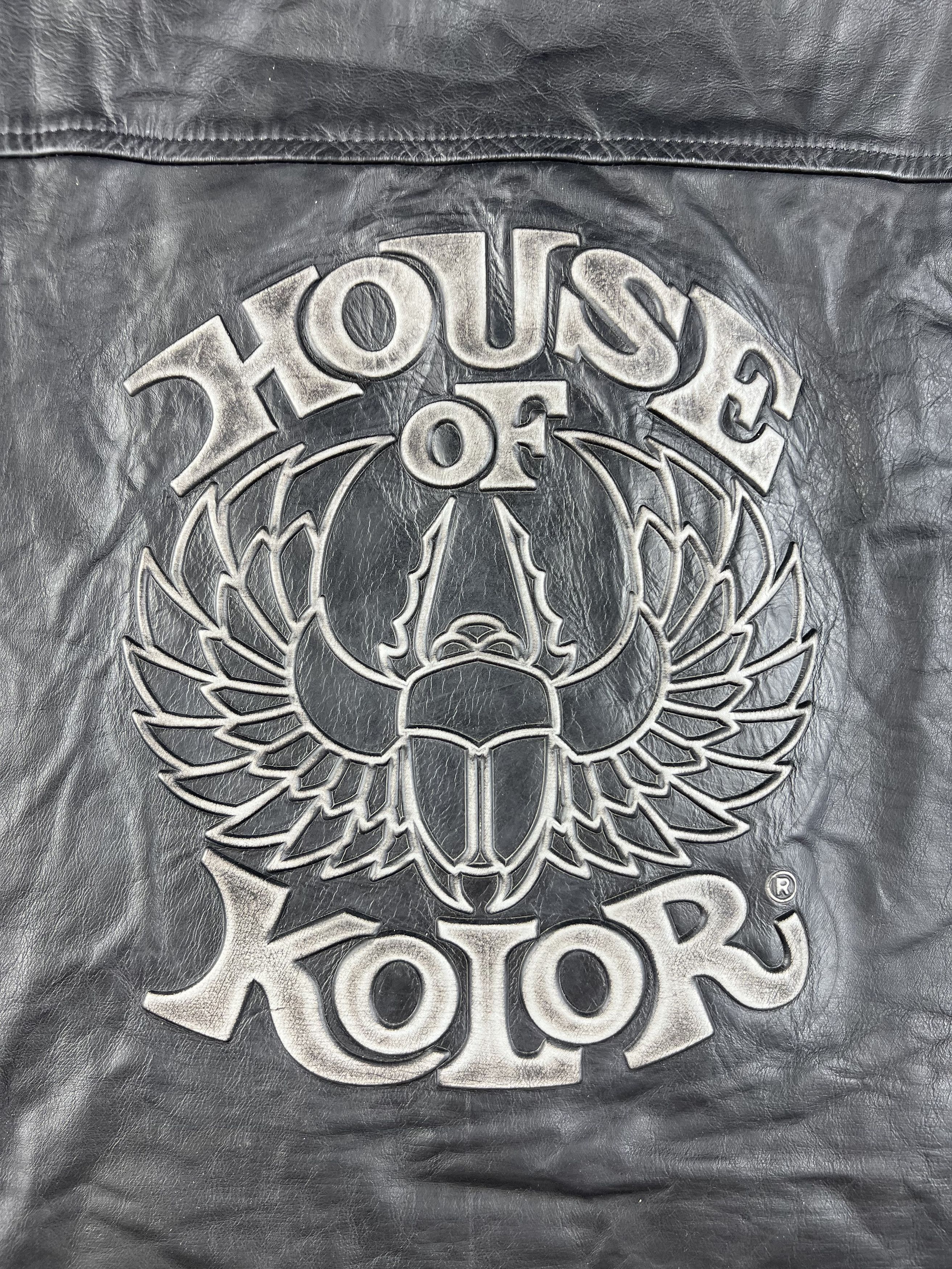 Band Tees × Vintage Vintage Leather Vest House of Kolor Made in USA Size US XL / EU 56 / 4 - 4 Thumbnail