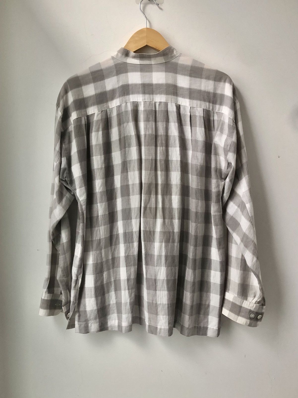 Issey Miyake Gingham linen shirt Size US M / EU 48-50 / 2 - 6 Thumbnail