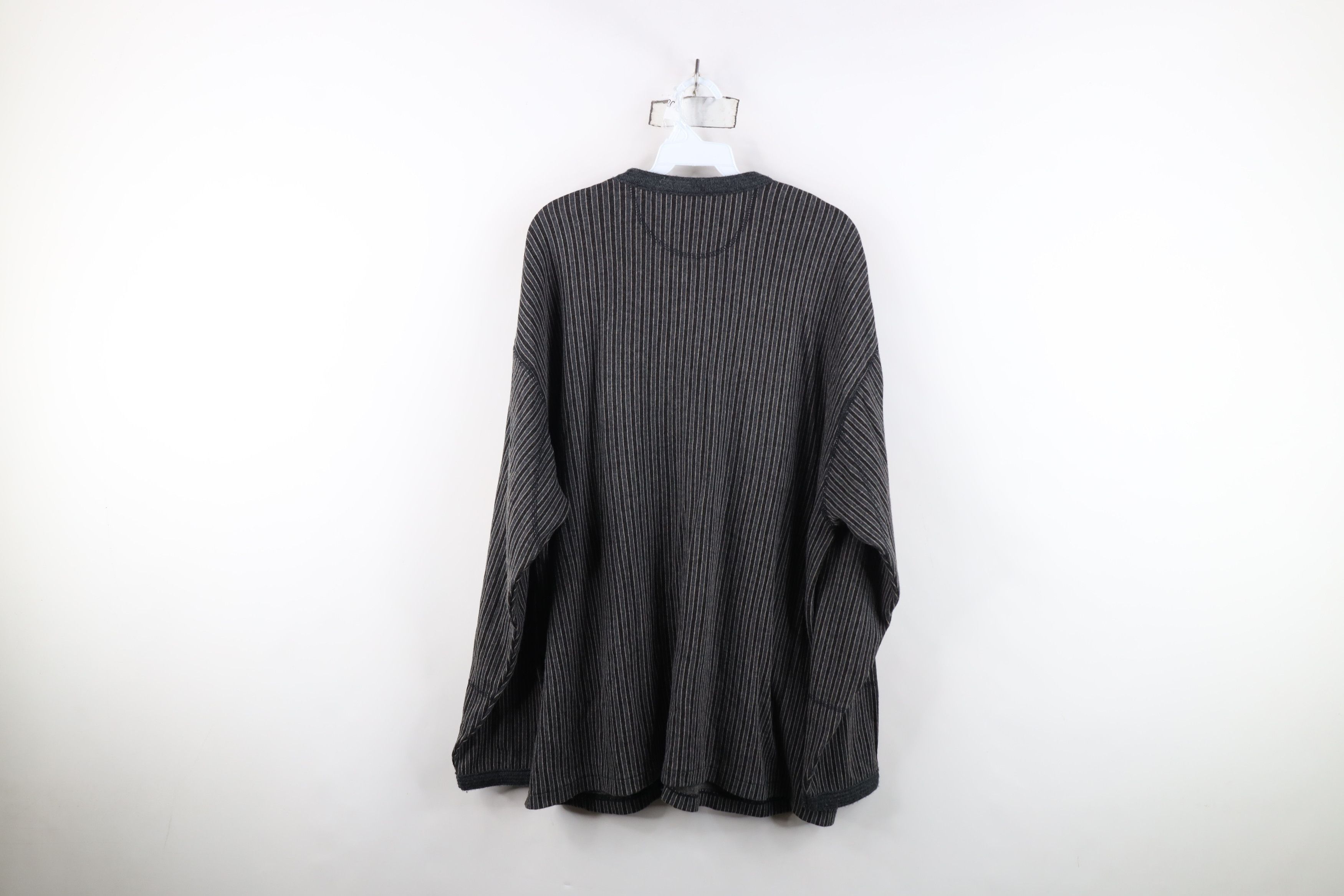 Vintage Vintage 90s Streetwear Striped Cotton Knit Cardigan Sweater Size US L / EU 52-54 / 3 - 9 Thumbnail