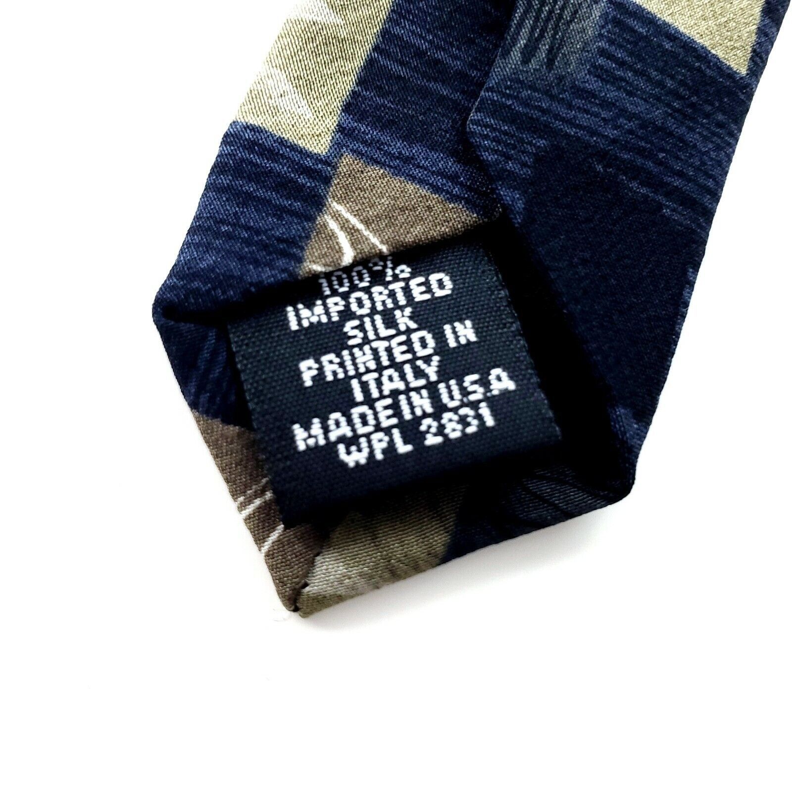 Henry Grethel Henry Grethel Blue Print Silk Tie Short Size ONE SIZE - 4 Thumbnail
