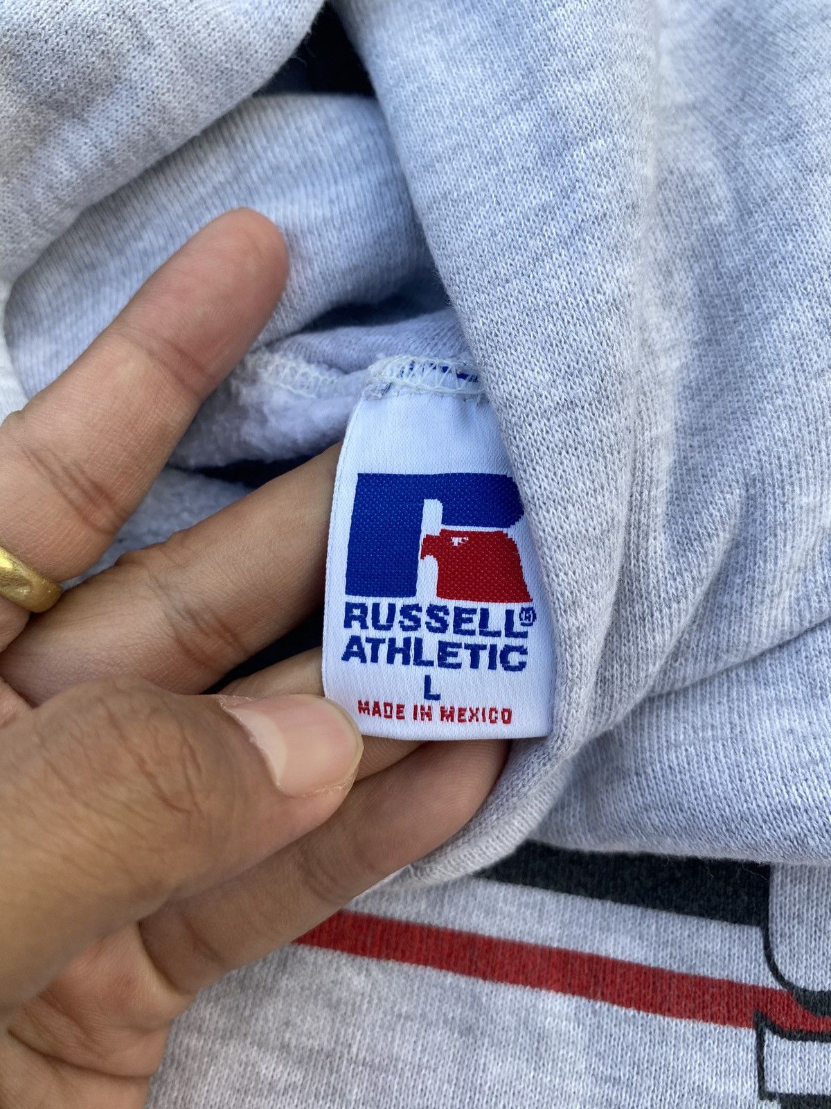Russell Athletic × Vintage Vintage Russell Athletic Hoodie light Grey Size US L / EU 52-54 / 3 - 5 Thumbnail