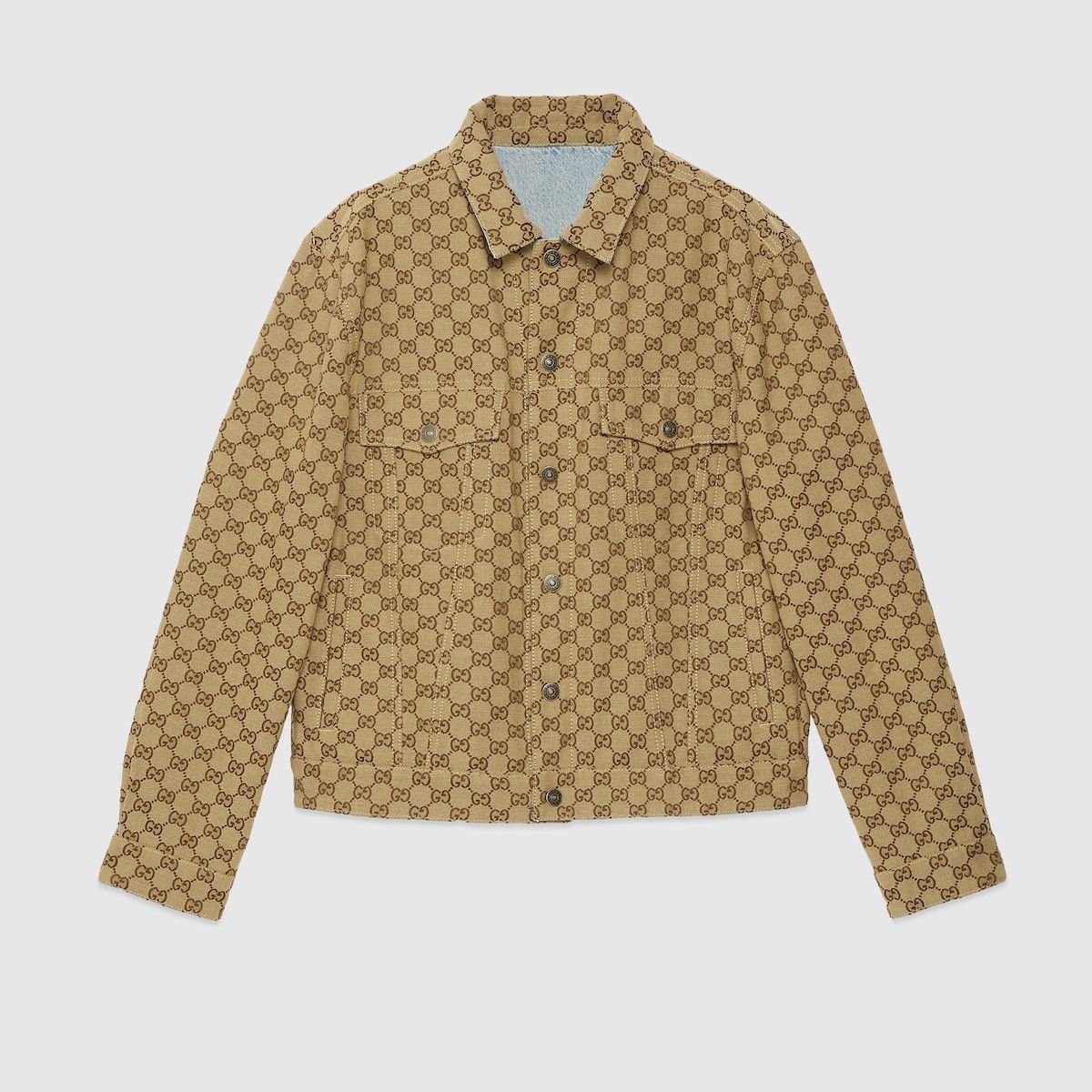 Gucci o1loc1c1225 771818 Reversible Denim Jacket in Light Blue Size US L / EU 52-54 / 3 - 6 Thumbnail