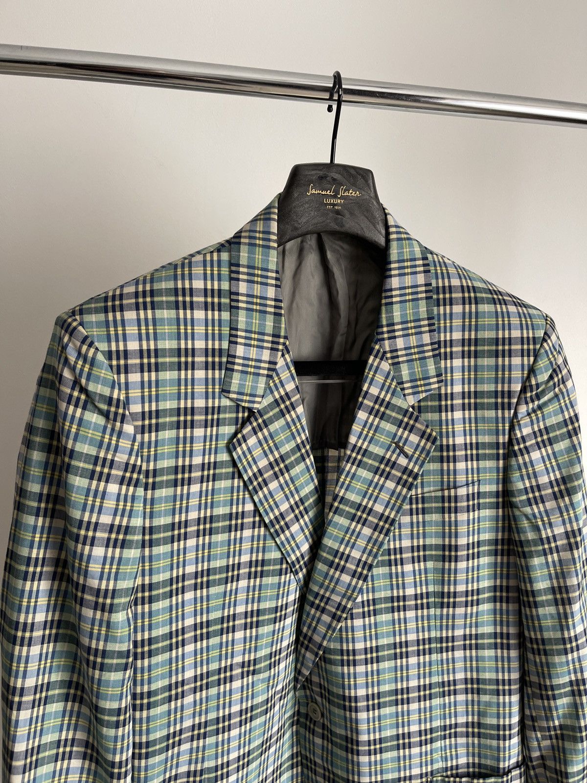 Vintage Vintage Nino Cerruti Plaid Blazer | Made in Italy L Size 42R - 2 Thumbnail