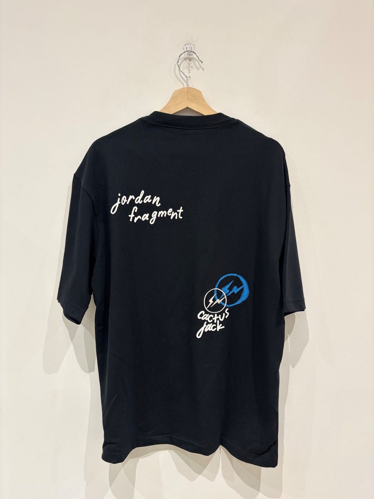 Travis Scott Travis Scott x Jordan x Fragment T-shirt Black Size US L / EU 52-54 / 3 - 2 Thumbnail