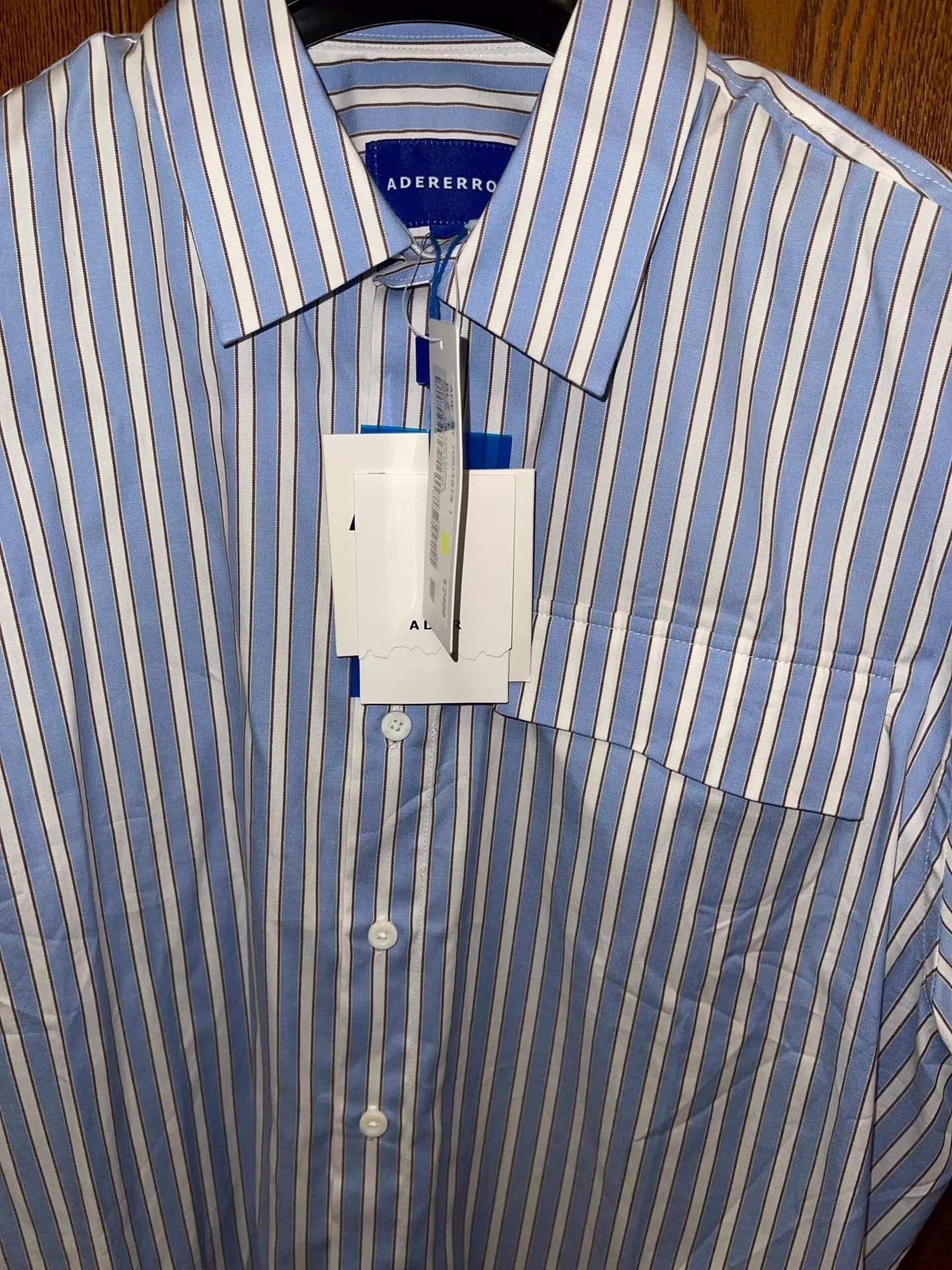 Ader Error Ader Error Oversized Striped Short-Sleeve Shirt A1 unisex Size US S / EU 44-46 / 1 - 7 Thumbnail
