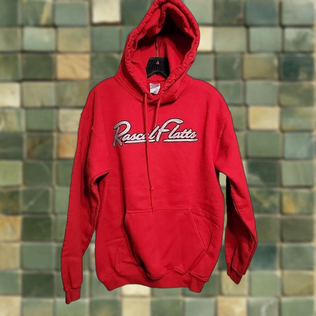 Gildan VINTAGE Rascal Flatts Gildan Sweatshirt Red Music Band Crew Neck Hooded Long Sleeve Mens M Size US M / EU 48-50 / 2 - 1 Thumbnail
