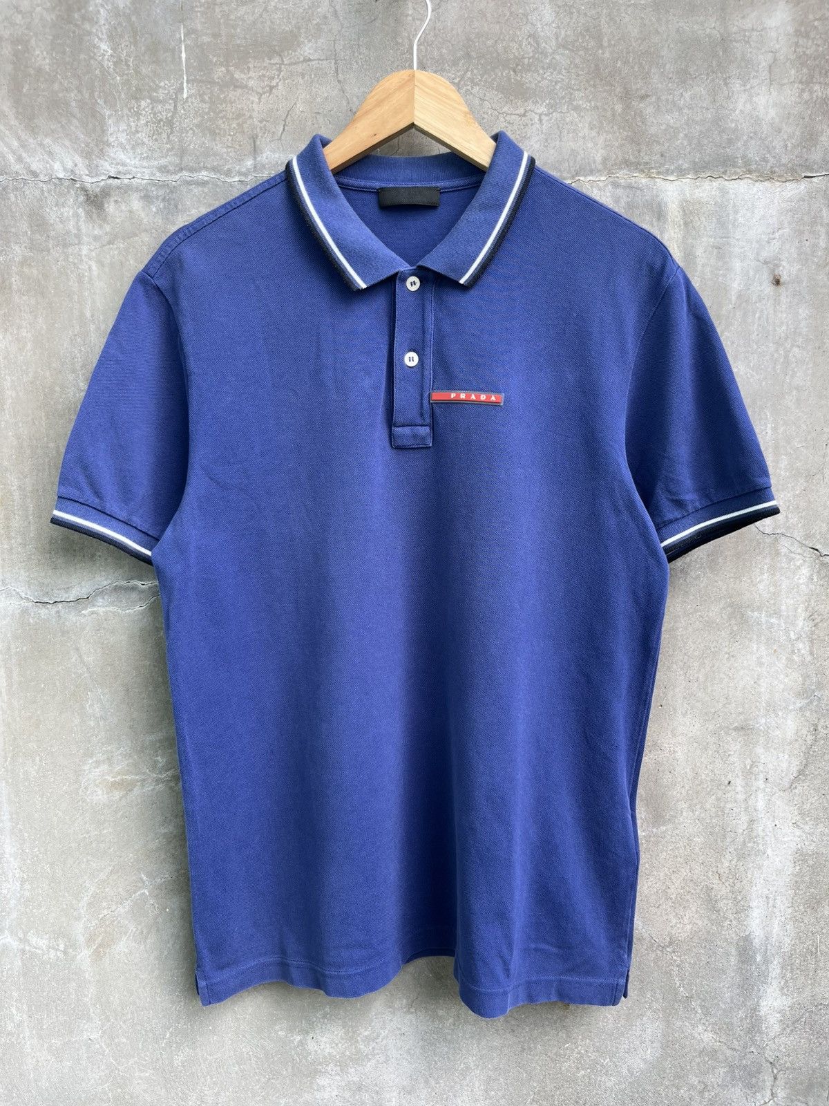 Prada Pique Polo Shirt Size US XL / EU 56 / 4 - 1 Thumbnail