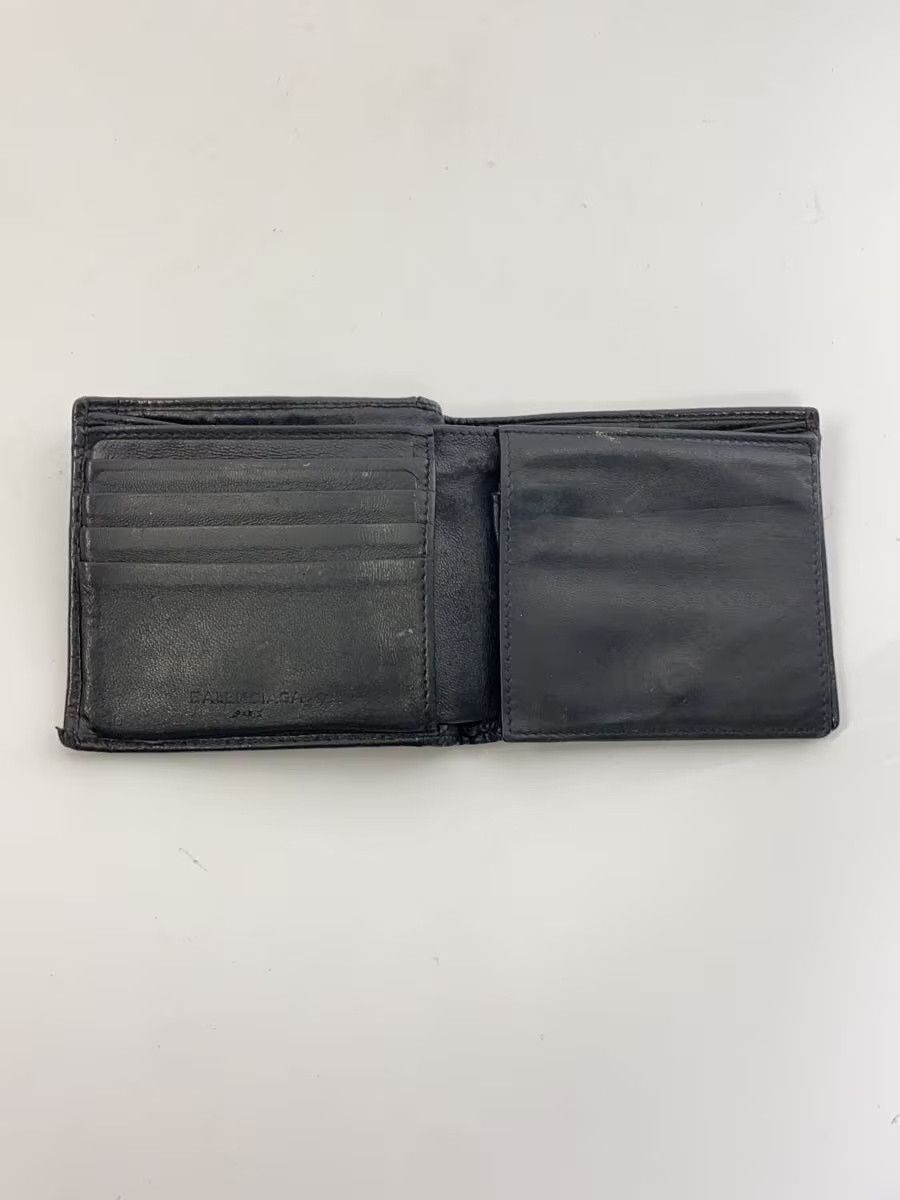 Balenciaga Balenciaga Leather Bi-Fold Wallet Black Size ONE SIZE - 4 Thumbnail