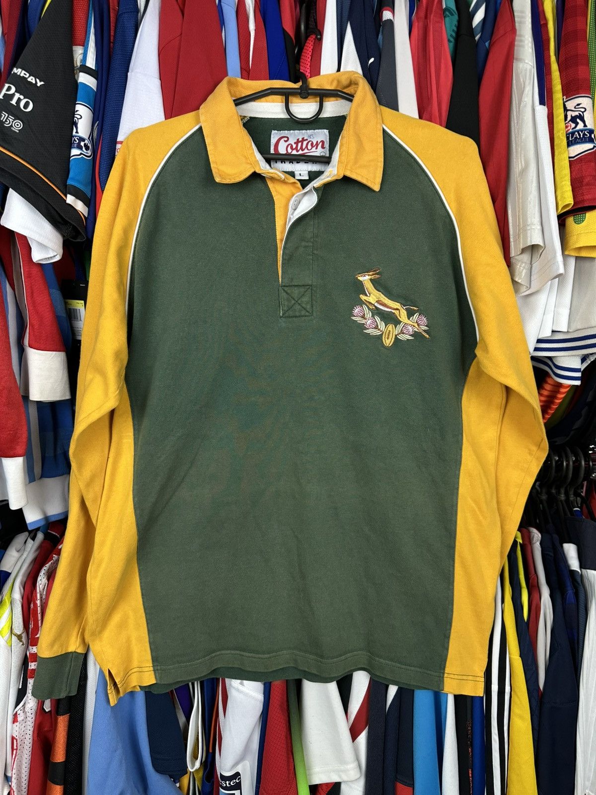 Cotton Traders × Vintage SOUTH AFRICA VINTAGE 1994 RUGBY JERSEY SHIRT COTTON TRADERS Size US L / EU 52-54 / 3 - 1 Thumbnail