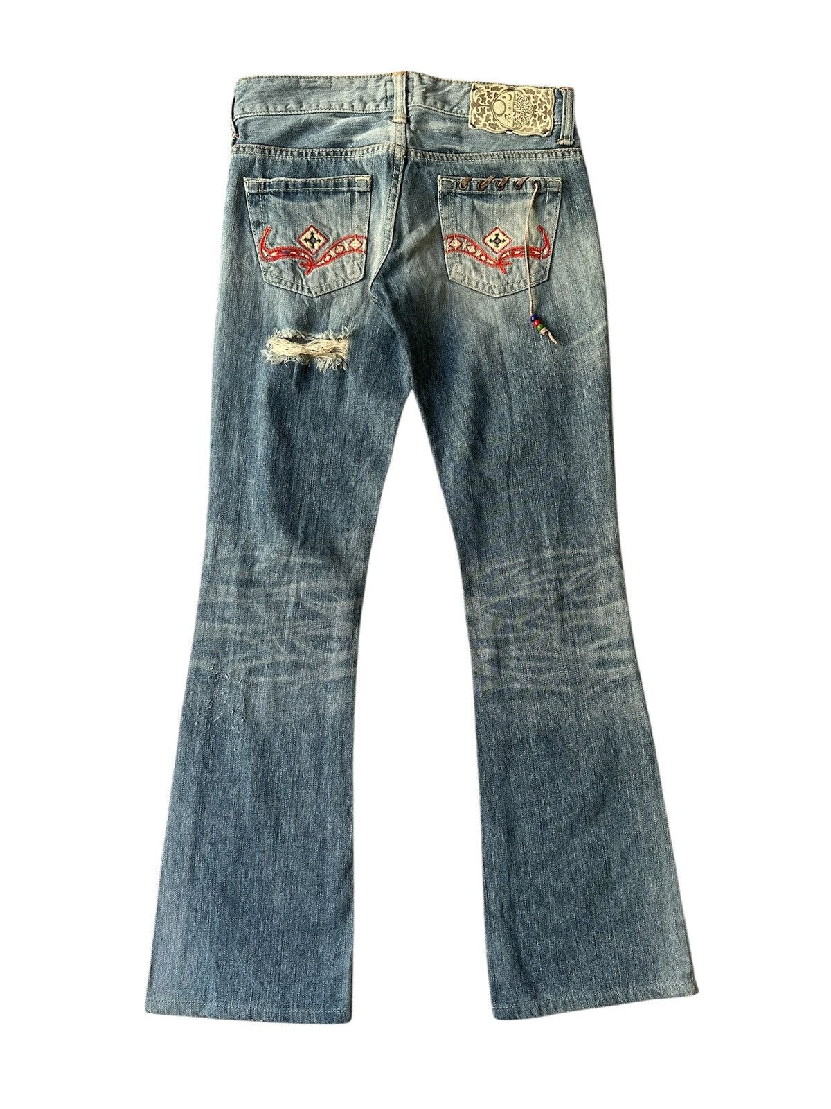 Other FLARE Vienus Native Design Distressed Denim Size 27" / US 4 / IT 40 - 2 Thumbnail