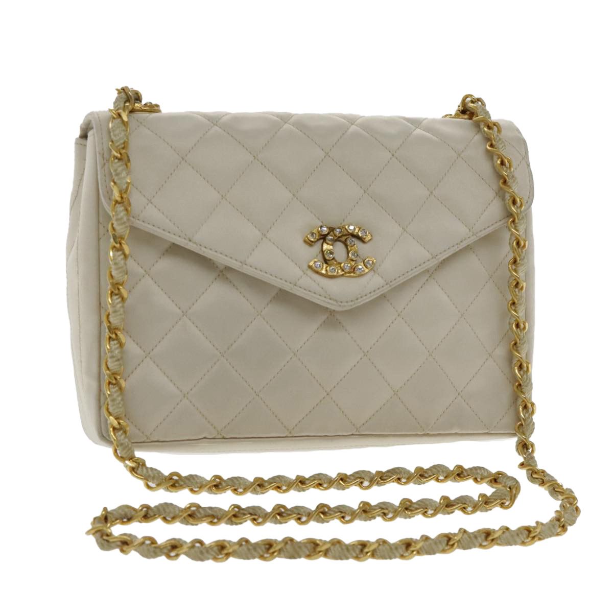 Chanel Single Flap Beige Leather Shoulder Bag (Pre-Owned) Size ONE SIZE - 1 Thumbnail