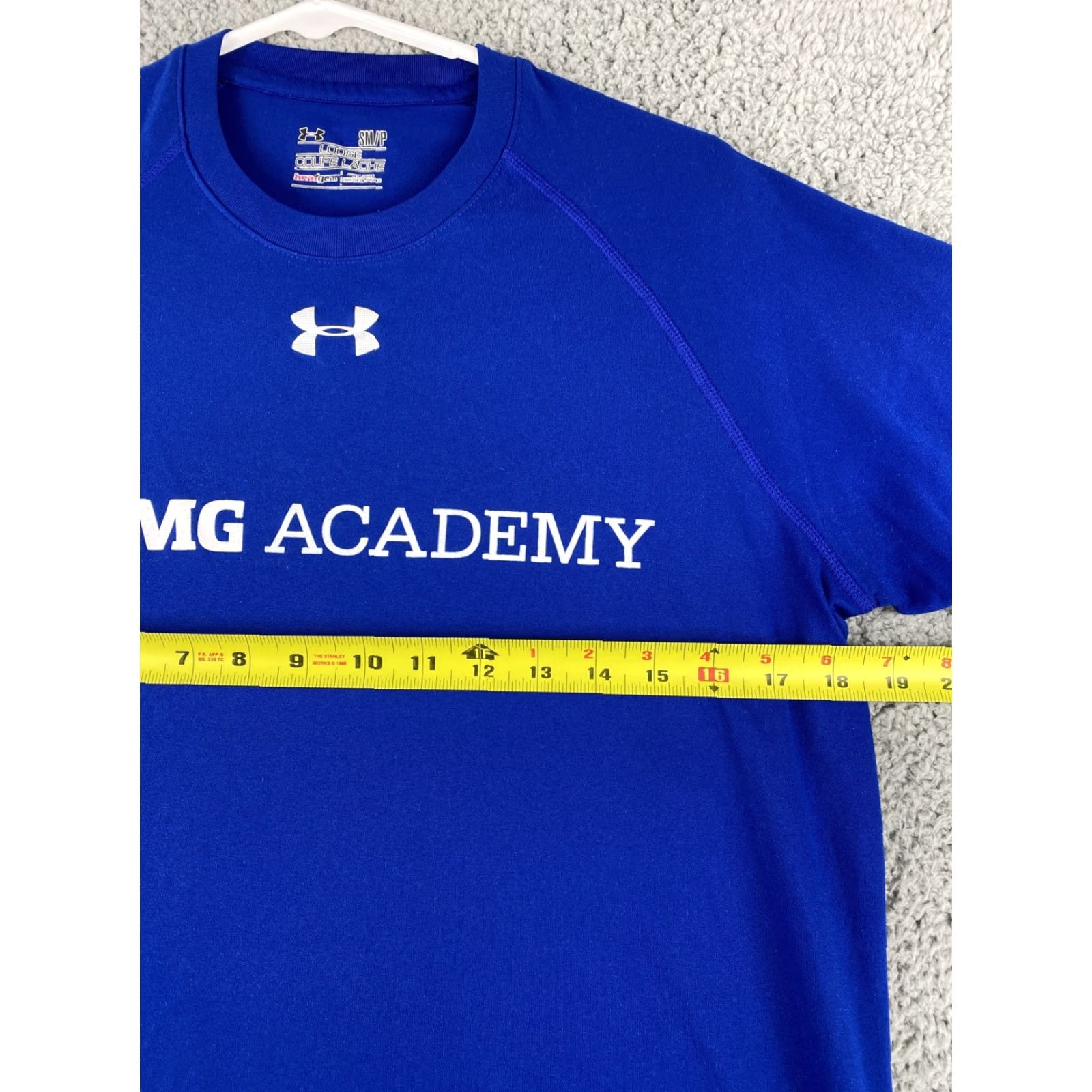 Under Armour Under Armour UA Men's Short Sleeve Loose Fit Heat Gear T Shirt Size S Blue/37-34 Size US S / EU 44-46 / 1 - 4 Thumbnail