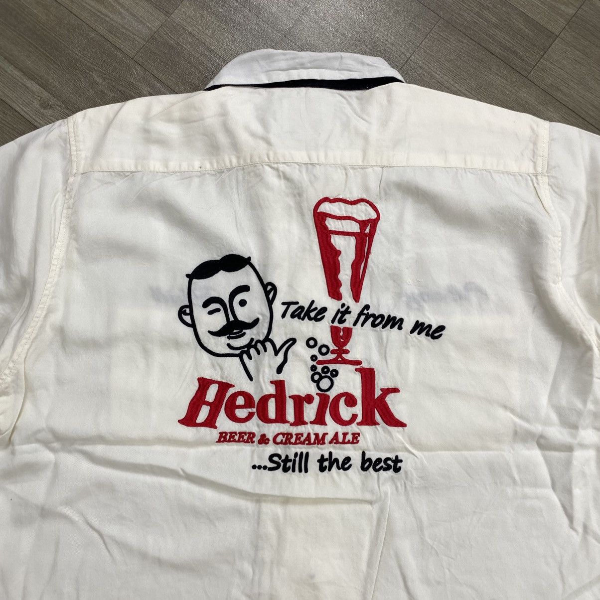 Japanese Brand Vintage Houston Hedrick Embroidery Bowling Military Shirt Size US XL / EU 56 / 4 - 2 Thumbnail