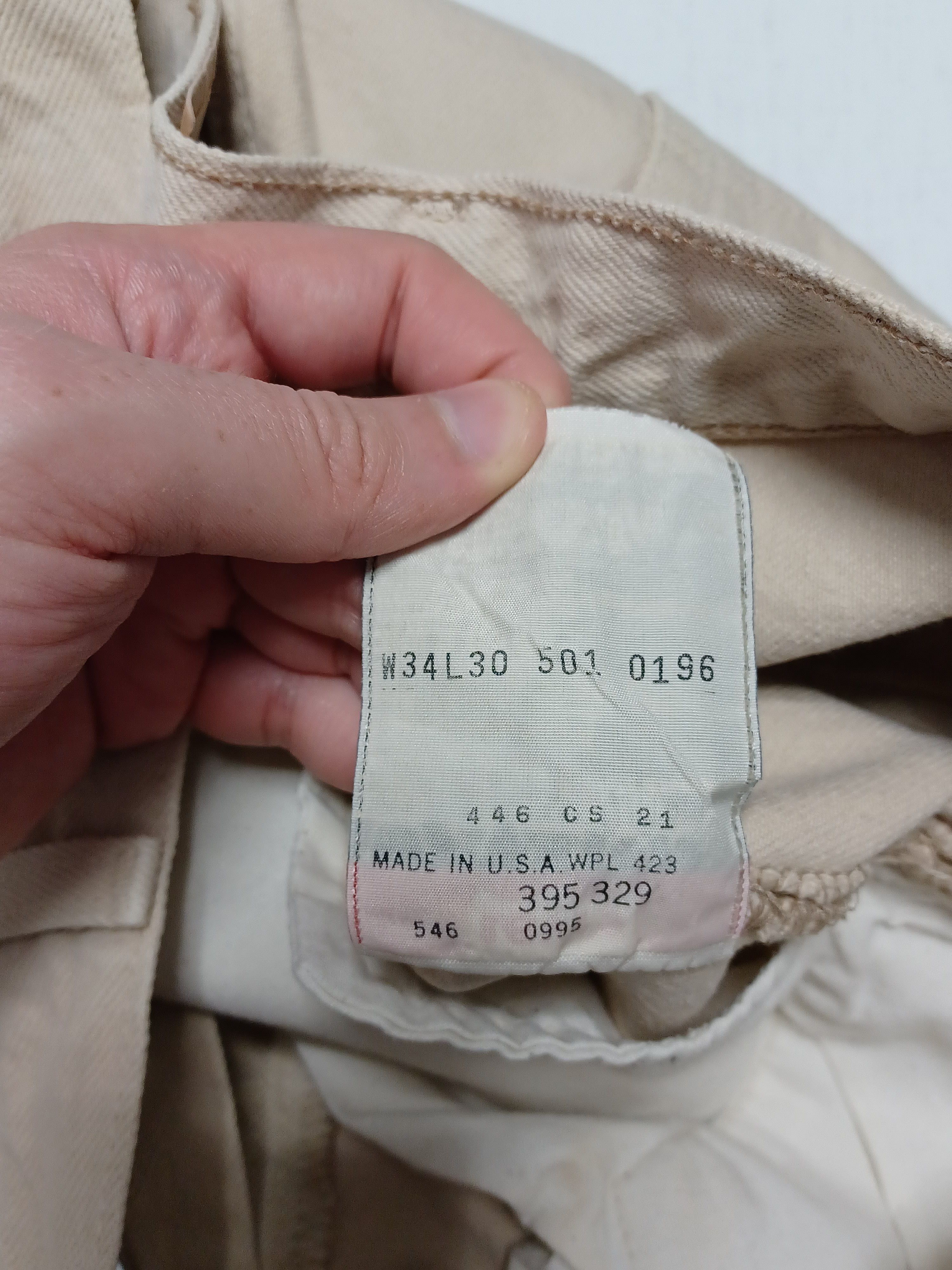 Levi's Vintage Clothing Made in USA button vintage 1995 levis 501 denim w34 L30 Size US 34 / EU 50 - 7 Thumbnail