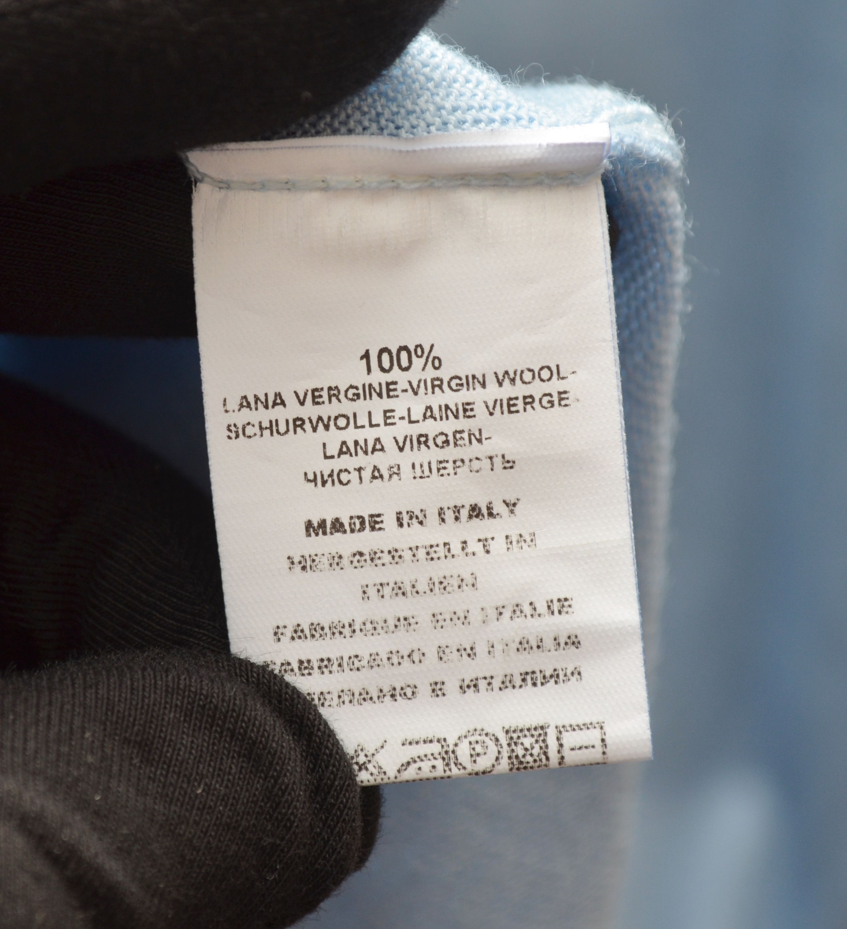 Designer × Gran Sasso Gran Sasso Vintage Merino Garment Dyed Blue Sweater XL/XXL Size US XXL / EU 58 / 5 - 11 Thumbnail