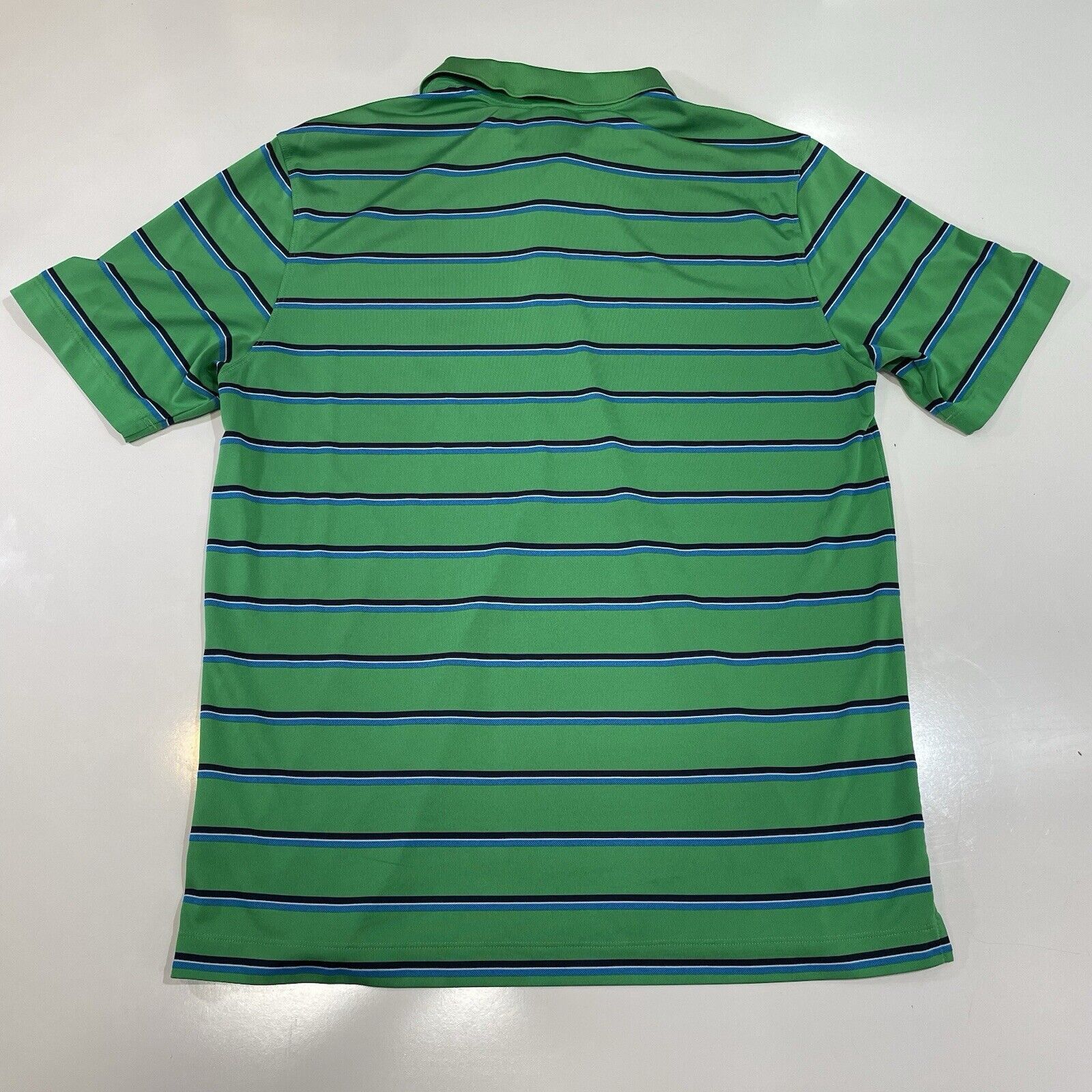 Nike NIKE Men’s Green Golf Athletic Polo Shirt Dri Fit Striped L Size US L / EU 52-54 / 3 - 3 Thumbnail