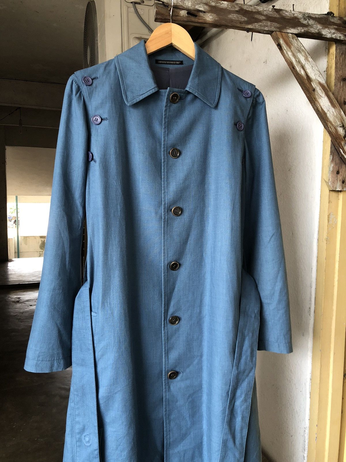 Yohji Yamamoto Vintage Yohji Yamamoto 2 in 1 Long Coat Size US S / EU 44-46 / 1 - 3 Thumbnail