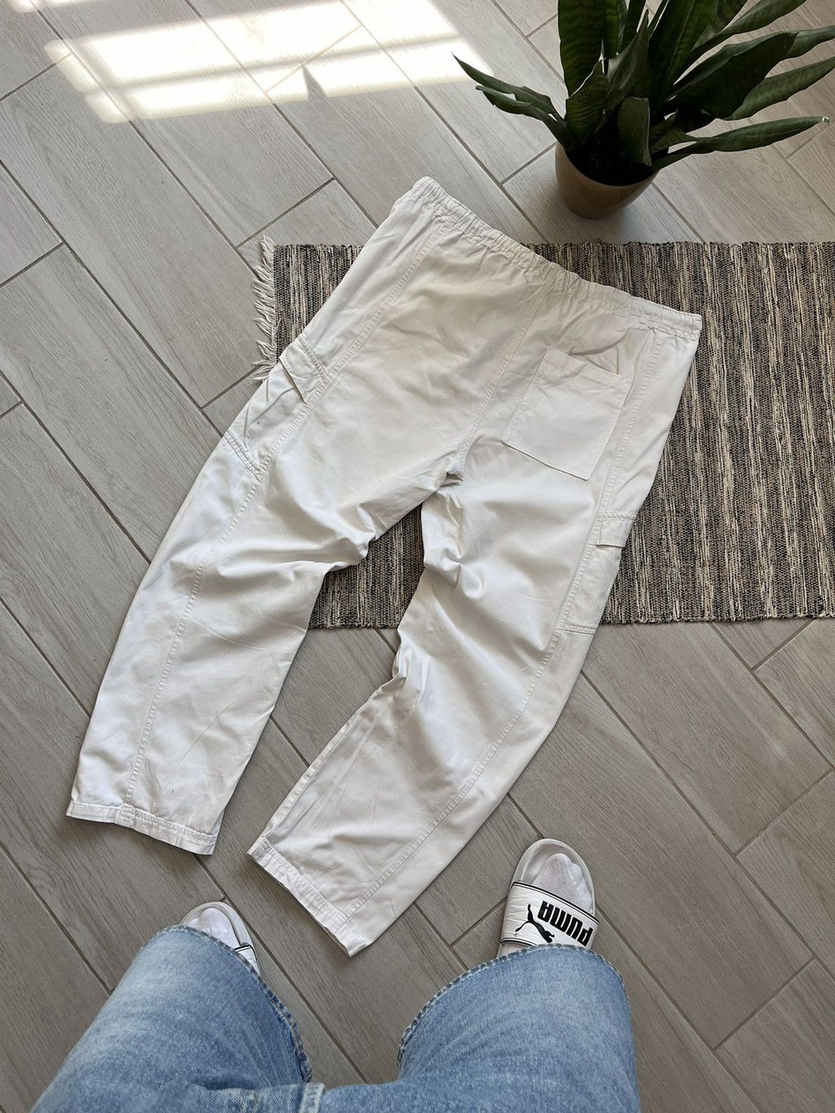 Reebok × Vintage Vintage Reebok cargo pants white sweatpants Size US 36 / EU 52 - 2 Thumbnail