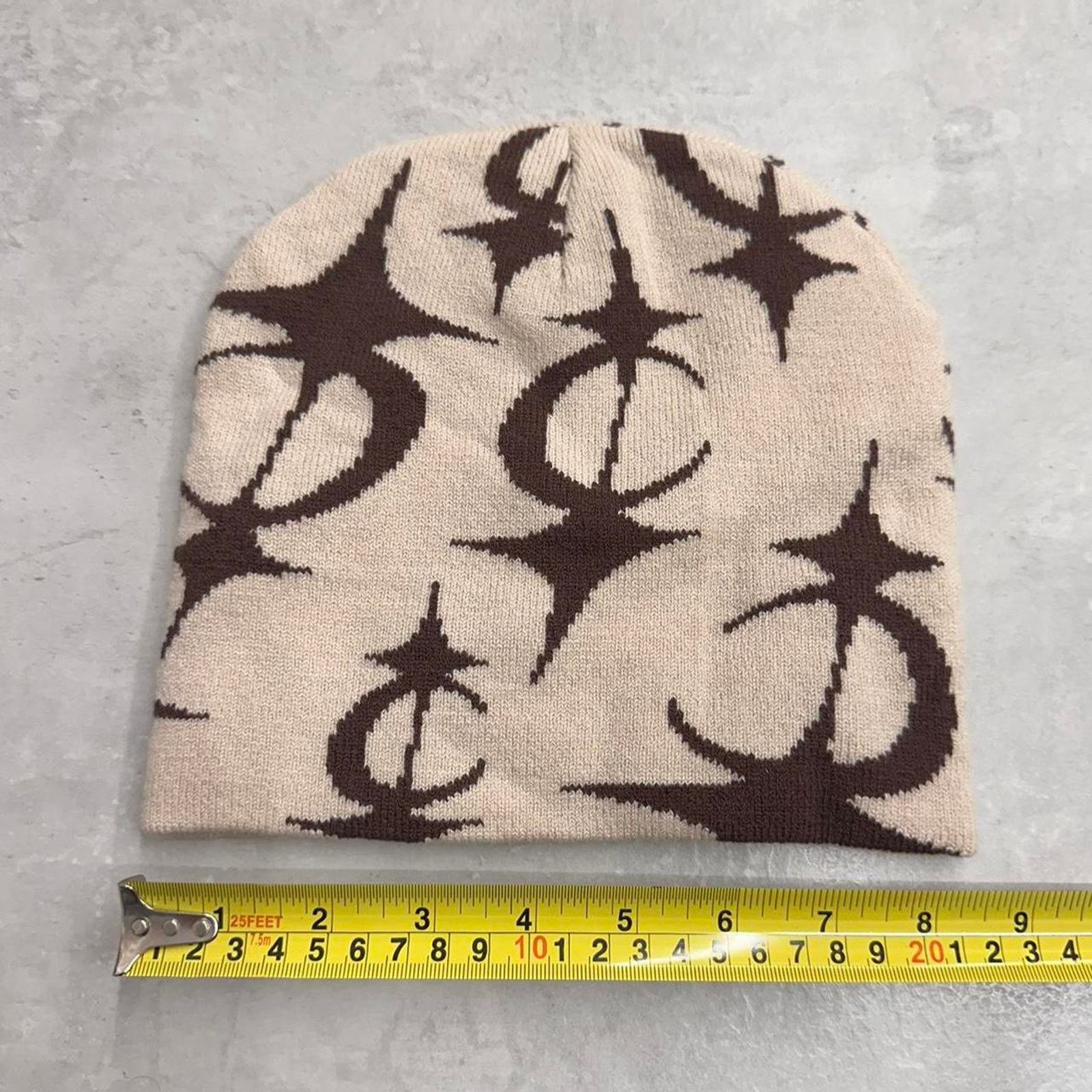 Other Cream beanie with unique brown Size ONE SIZE - 2 Thumbnail