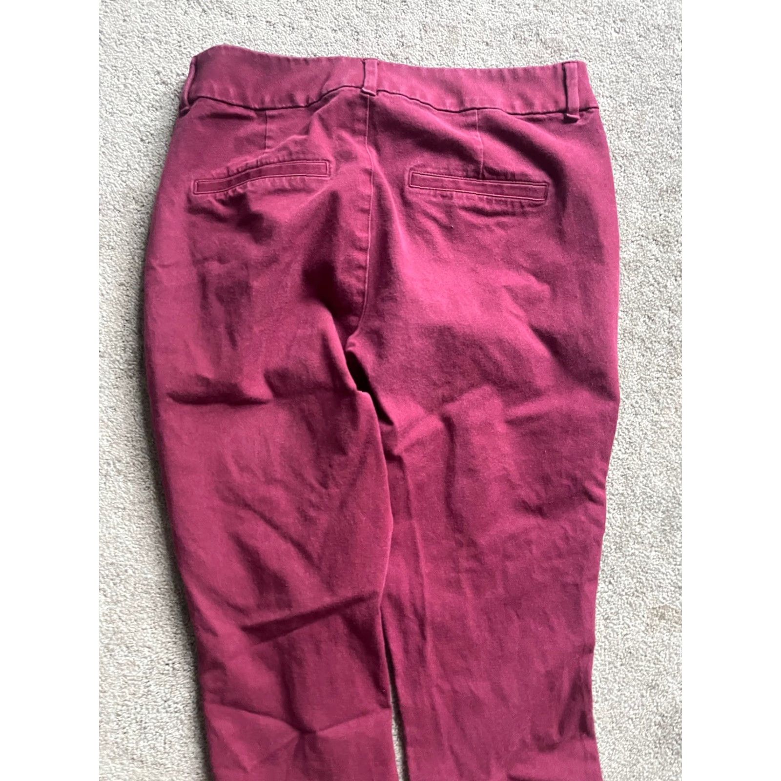 Old Navy Old Navy Pixie Pants Women Size 6 Maroon High Rise Slim Secret Pocket Pant Dress? Size 28" / US 6 / IT 42 - 2 Thumbnail