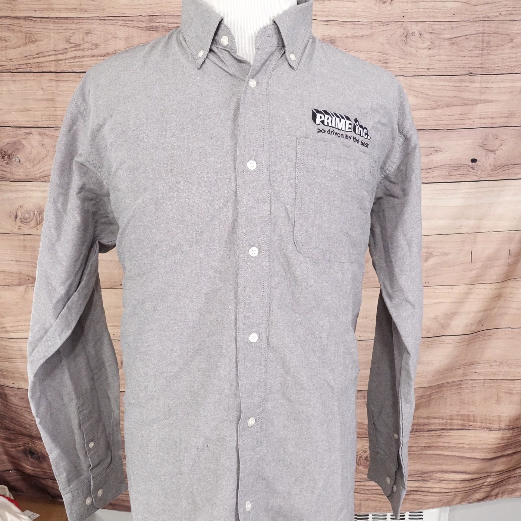 Vintage VINTAGE None Shirt Men XL Gray Cotton Button-Down Solid Business Casual Formal Workwear 2020s Mens Size US XL / EU 56 / 4 - 3 Thumbnail