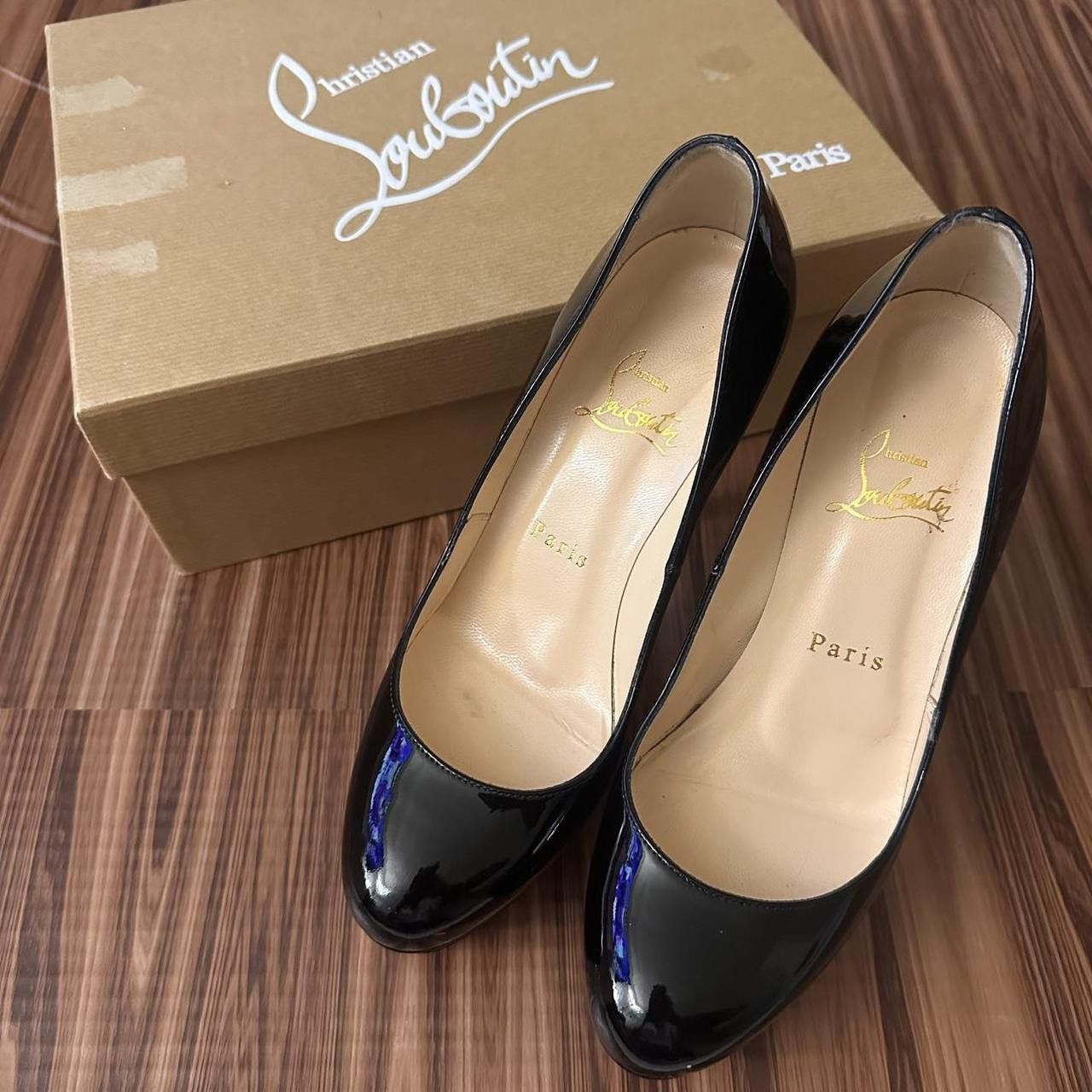 Christian Louboutin × Designer Christian Louboutins Bianca 120 Leather Red Bottom Heels Size US 6 / IT 36 - 2 Thumbnail