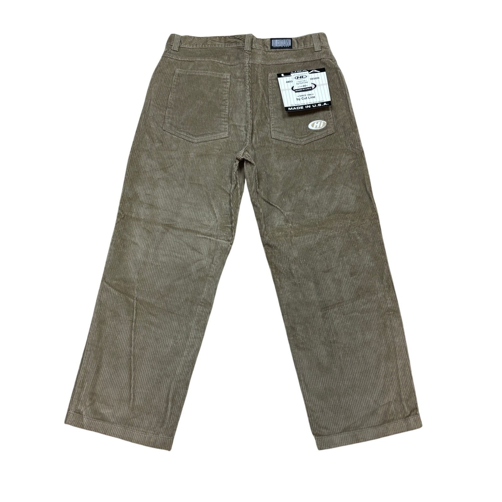 NWT Deadstock Vintage Hi Cutline Corduroy Baggy Pants 40x32