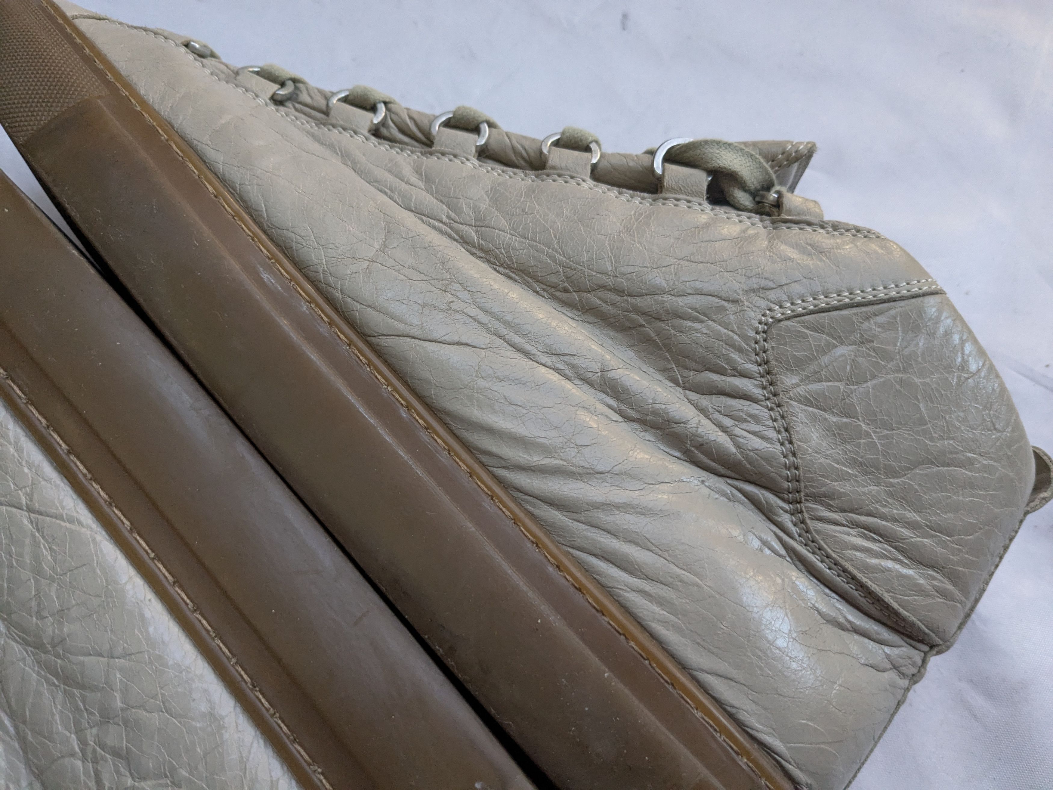 Balenciaga Balenciaga Arena Brown 13 Leather High Tops Size US 13 / EU 46 - 8 Thumbnail
