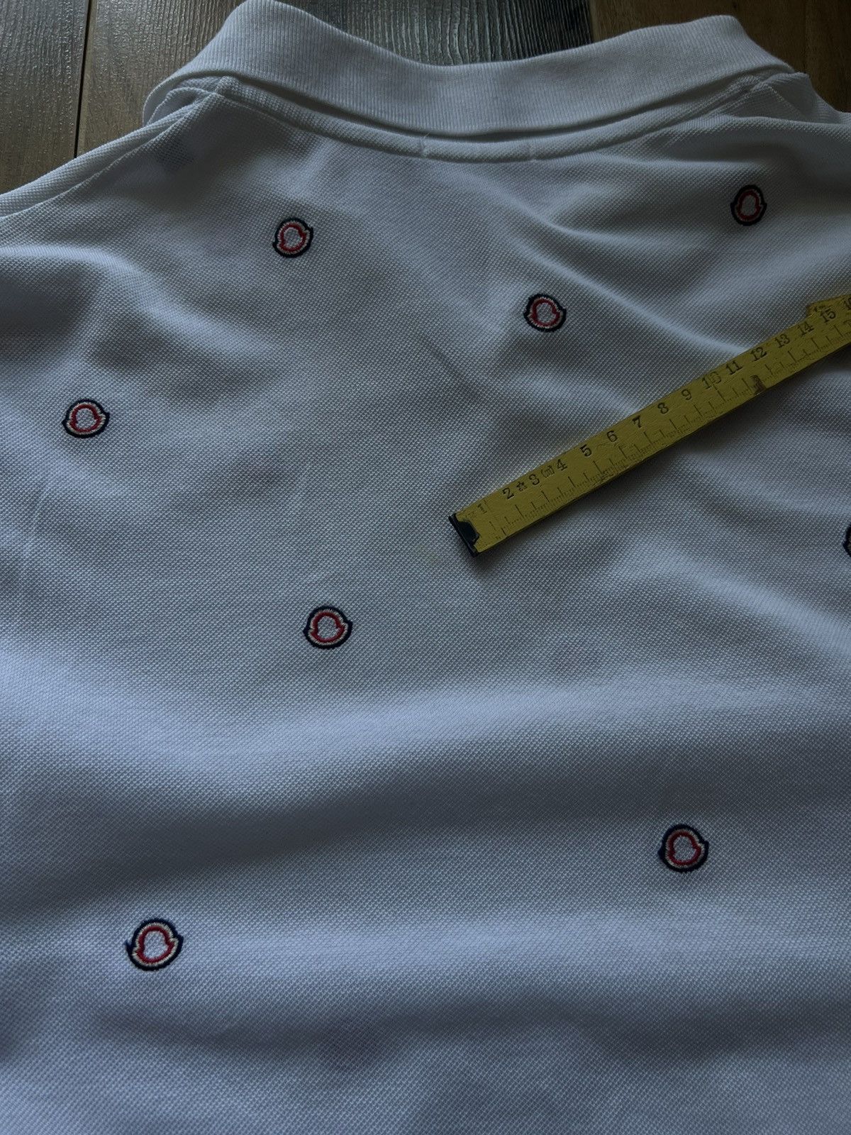 Moncler Moncler Monogram Polo Corta T Shirt Multilogo Size US M / EU 48-50 / 2 - 6 Thumbnail