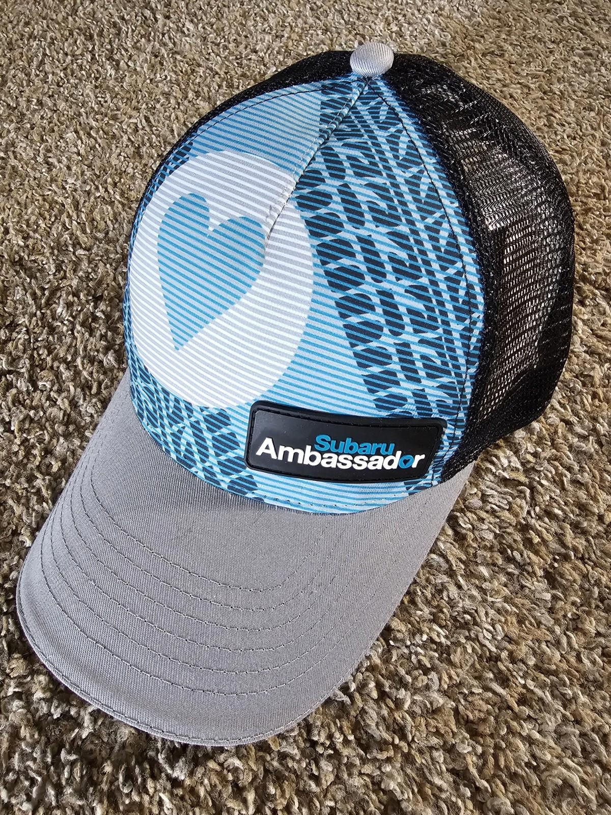 Designer Subaru Ambassador Mesh Strapback Truckers Hat Cap Blue Grey Size ONE SIZE - 1 Thumbnail