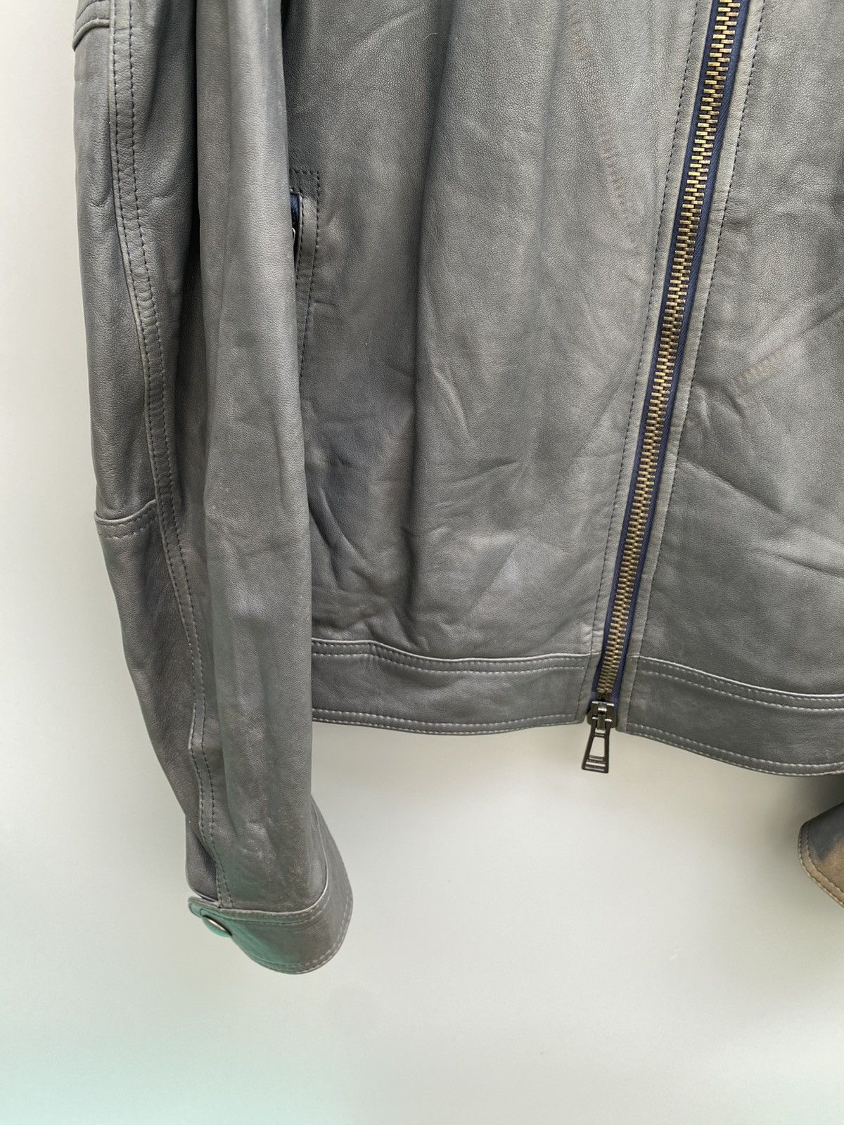 Belstaff Belstaff- Cafe Racer Leather Jacket Size US L / EU 52-54 / 3 - 7 Thumbnail