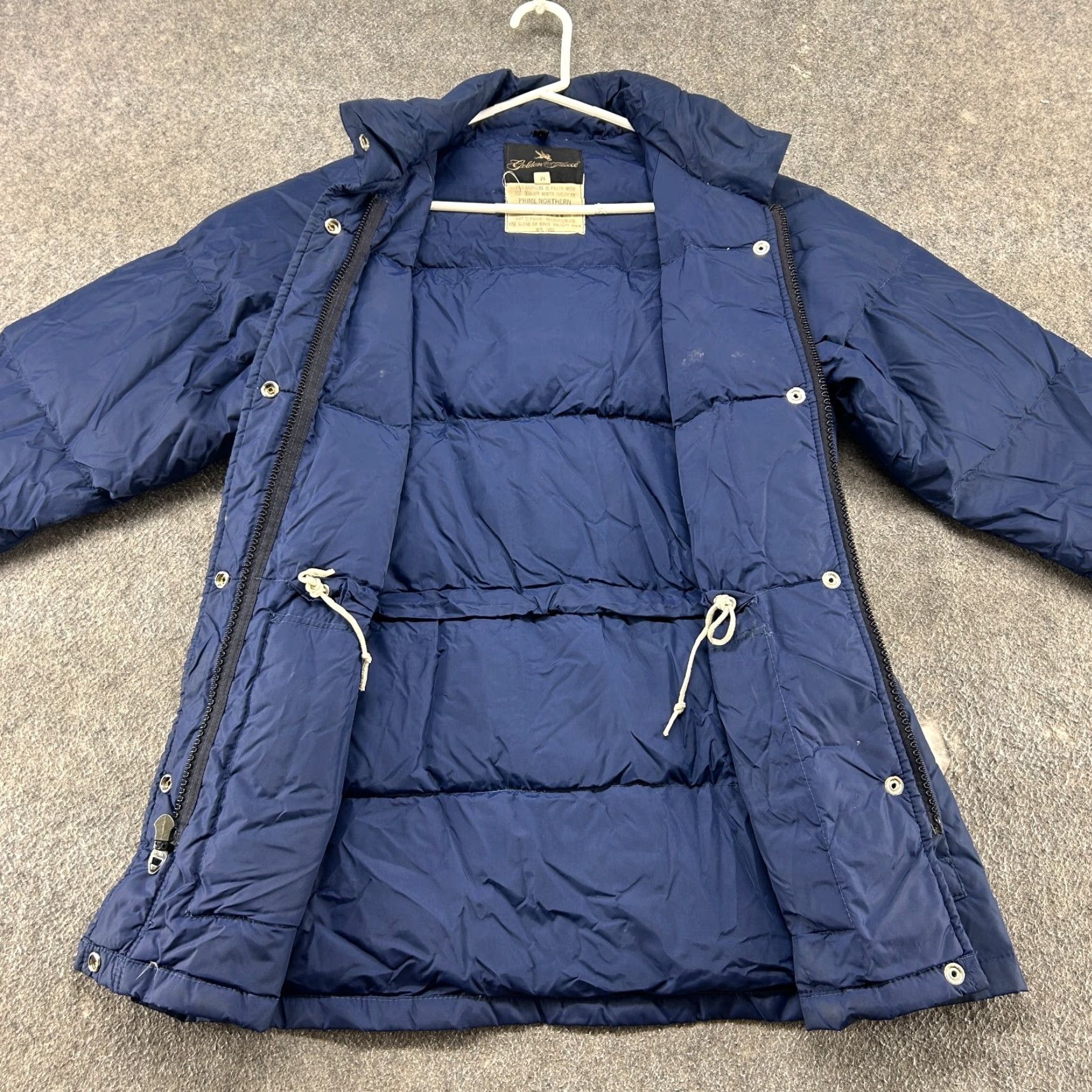 Vintage VINTAGE Golden Fleece Jacket Mens M Blue Navy Puffer Parka Goose Down Talon 70s Down Full Zip 90s Packable Logo Mens Size US M / EU 48-50 / 2 - 6 Thumbnail