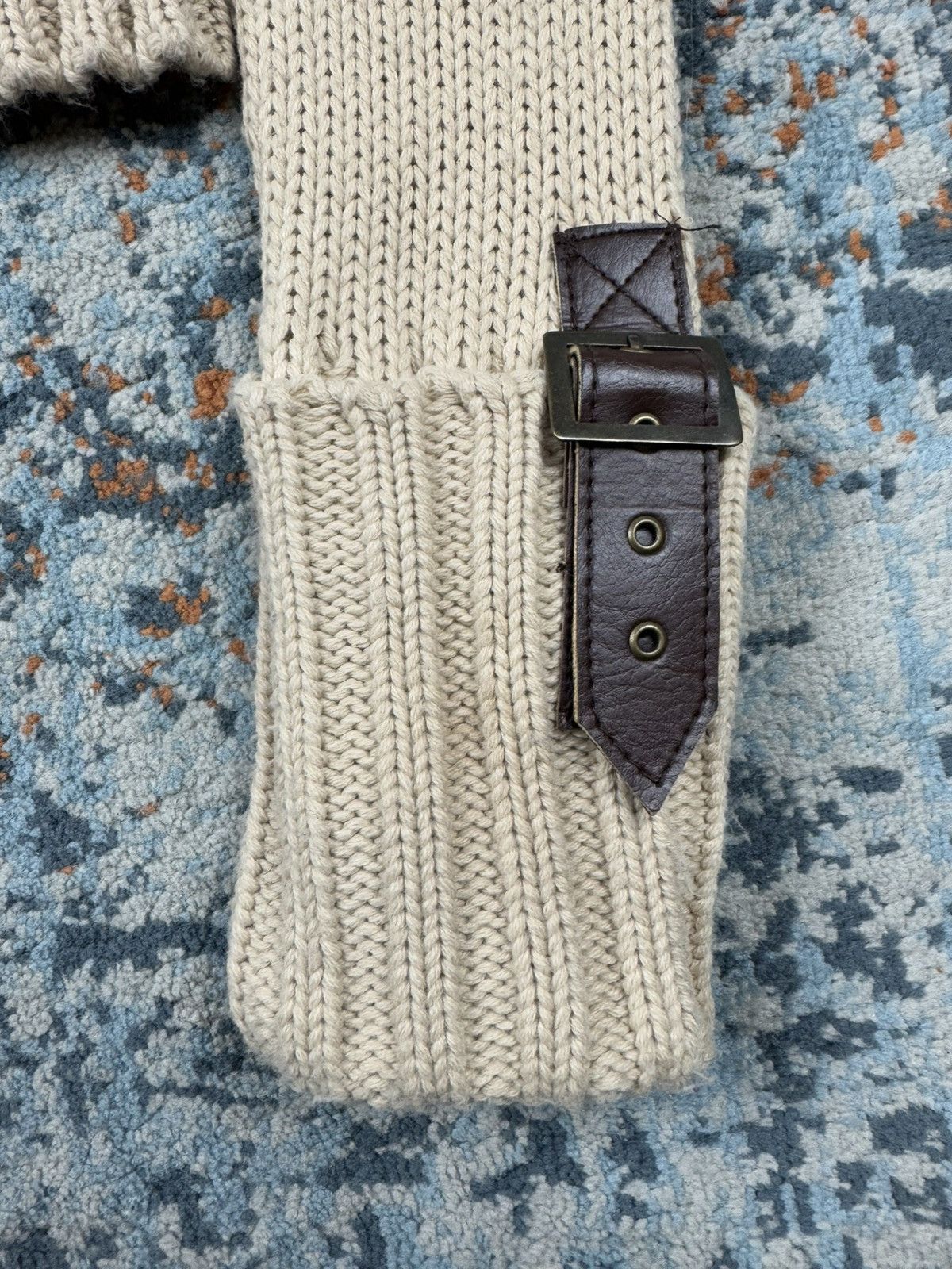 Japanese Brand × Vintage Vintage y2k Qued london crazy bondage cropped sweater knit Size L / US 10 / IT 46 - 7 Thumbnail
