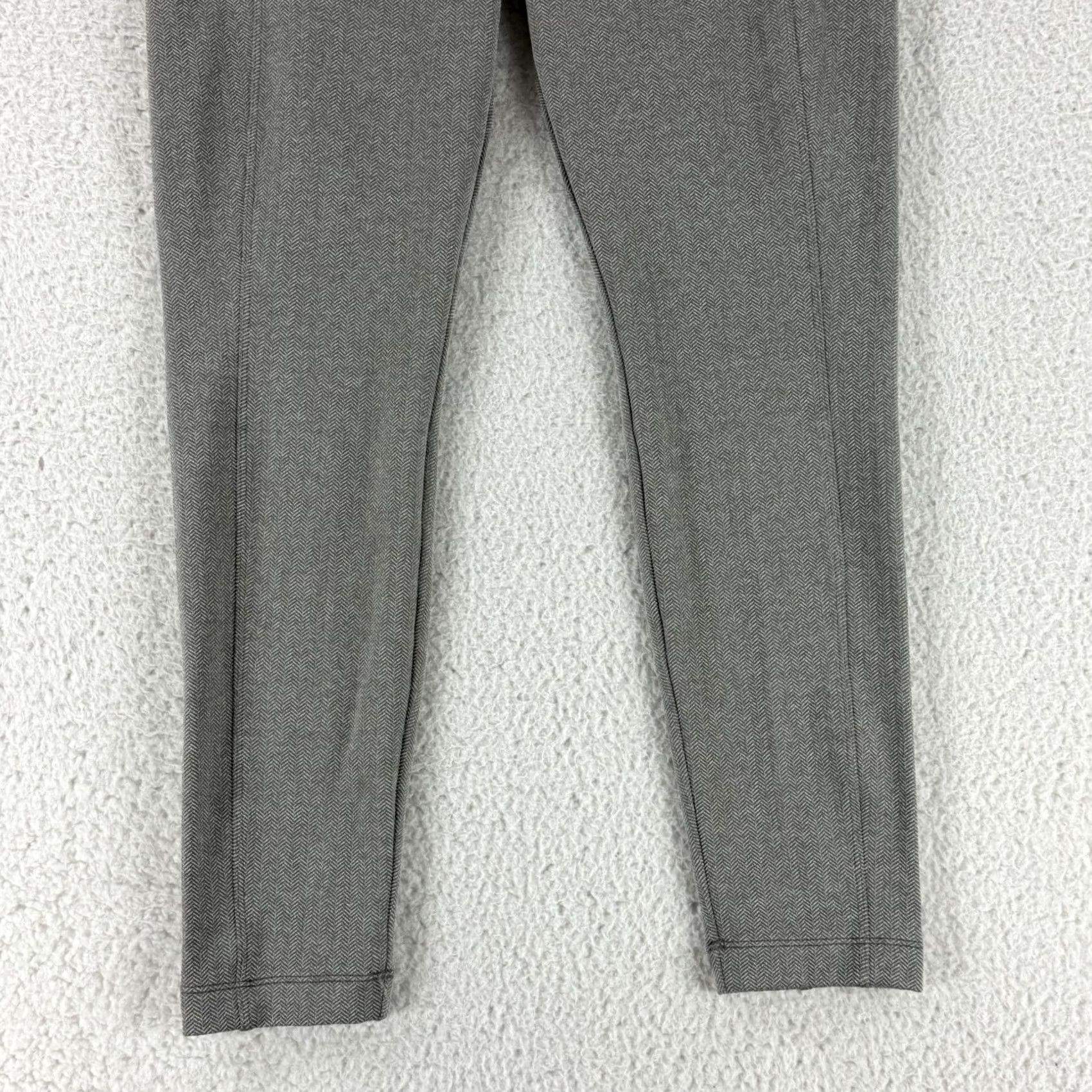 Athleta Athleta Delancey Herringbone Tight Leggings Womens Medium Gray Pull On Stretch Size 32" / US 10 / IT 46 - 3 Thumbnail