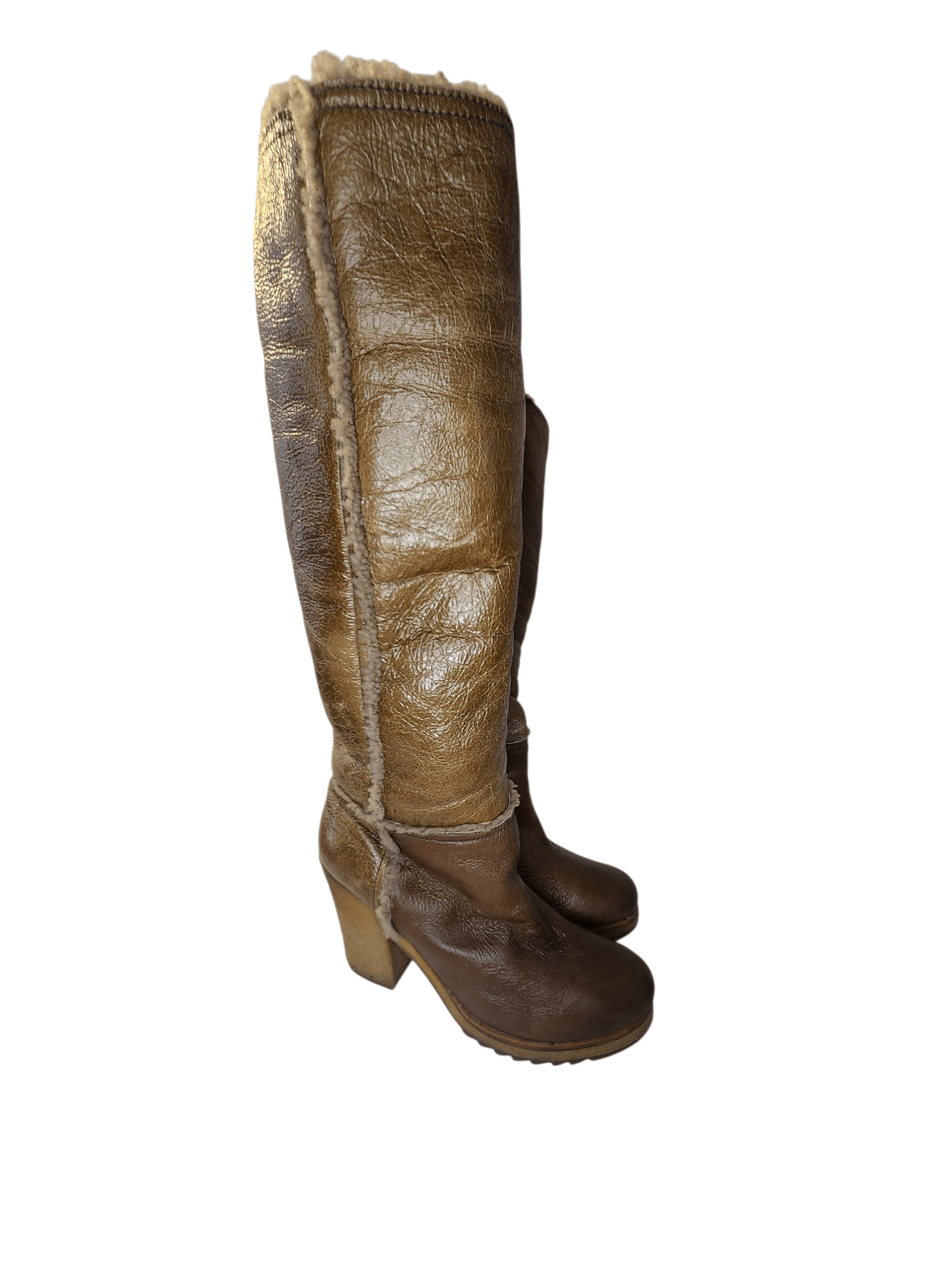 Prada sheepskin distressed Size US 7 / IT 37 - 1 Thumbnail