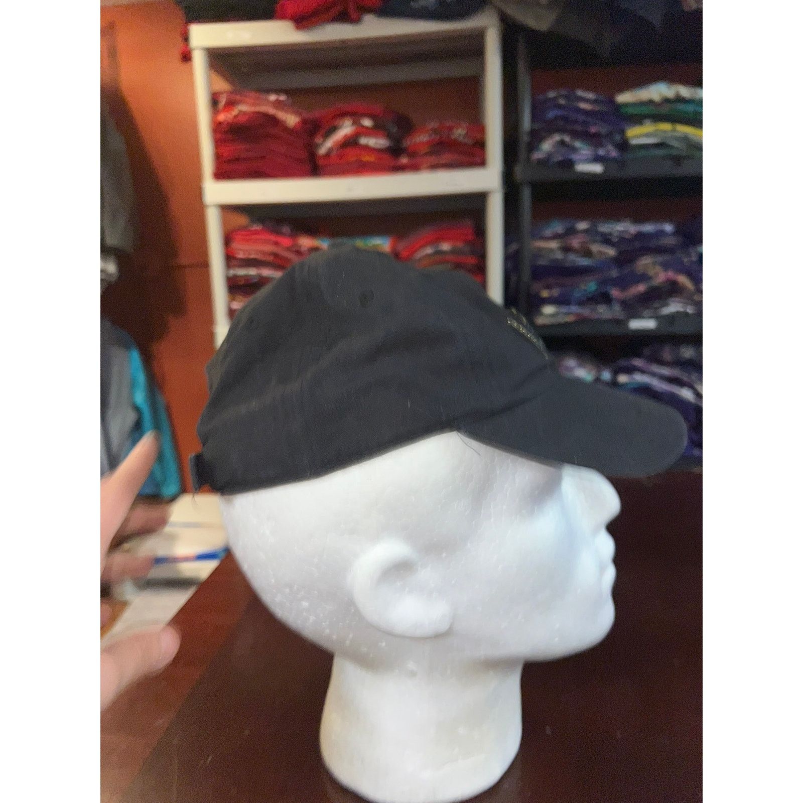 Vintage Womens Adidas Hat Impulse Cap Black Gold Lurex Women Cap OS Size ONE SIZE - 6 Thumbnail