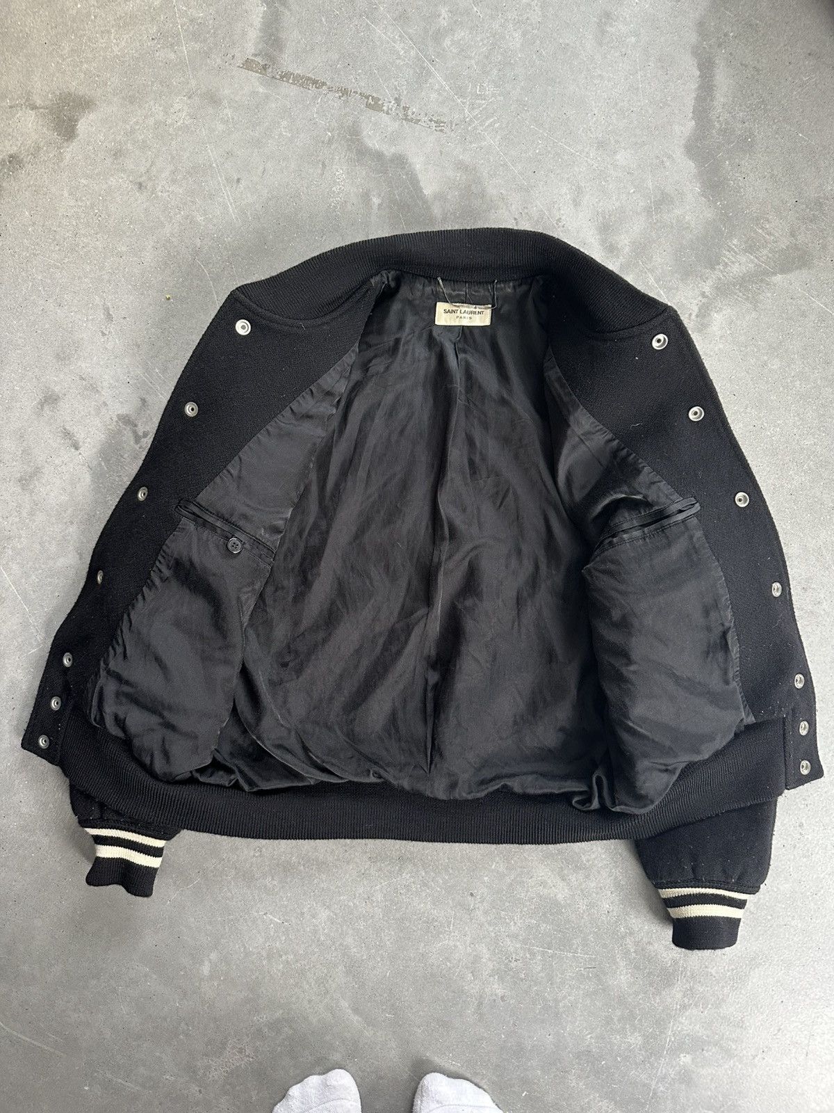 Saint Laurent Paris 2017 heavyweight saint laurent teddy jacket wool black 44IT Size US S / EU 44-46 / 1 - 2 Thumbnail
