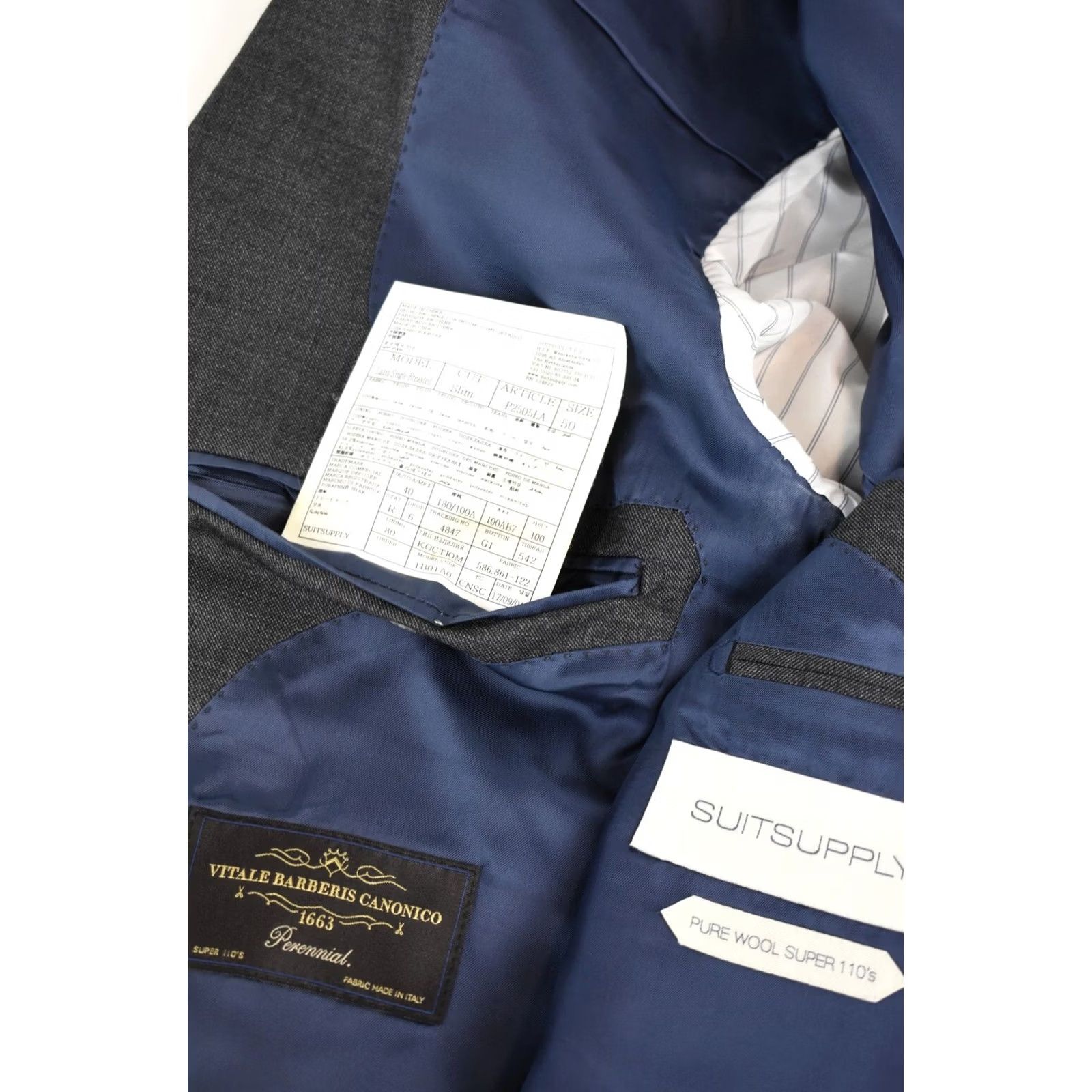 Suitsupply SUITSUPPLY Lazio Blazer Men's UK 40 Single Breasted Slim One Button Jacket Size 40R - 6 Thumbnail