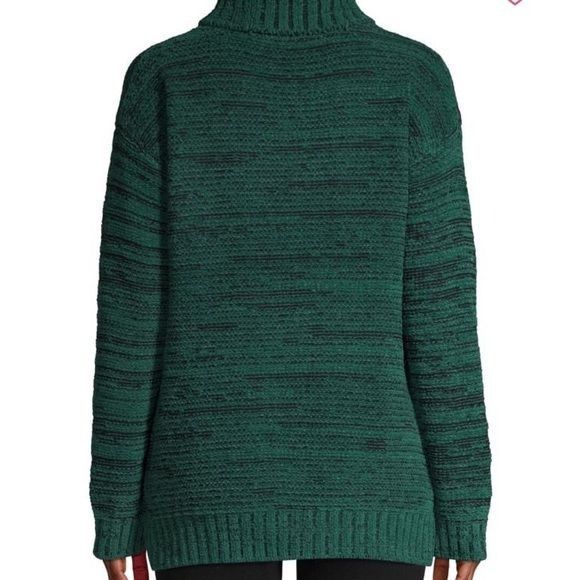 Bcbgmaxazria BCBGMaxAzria Green Textured Turtleneck Sweater NEW Large Size L / US 10 / IT 46 - 2 Thumbnail