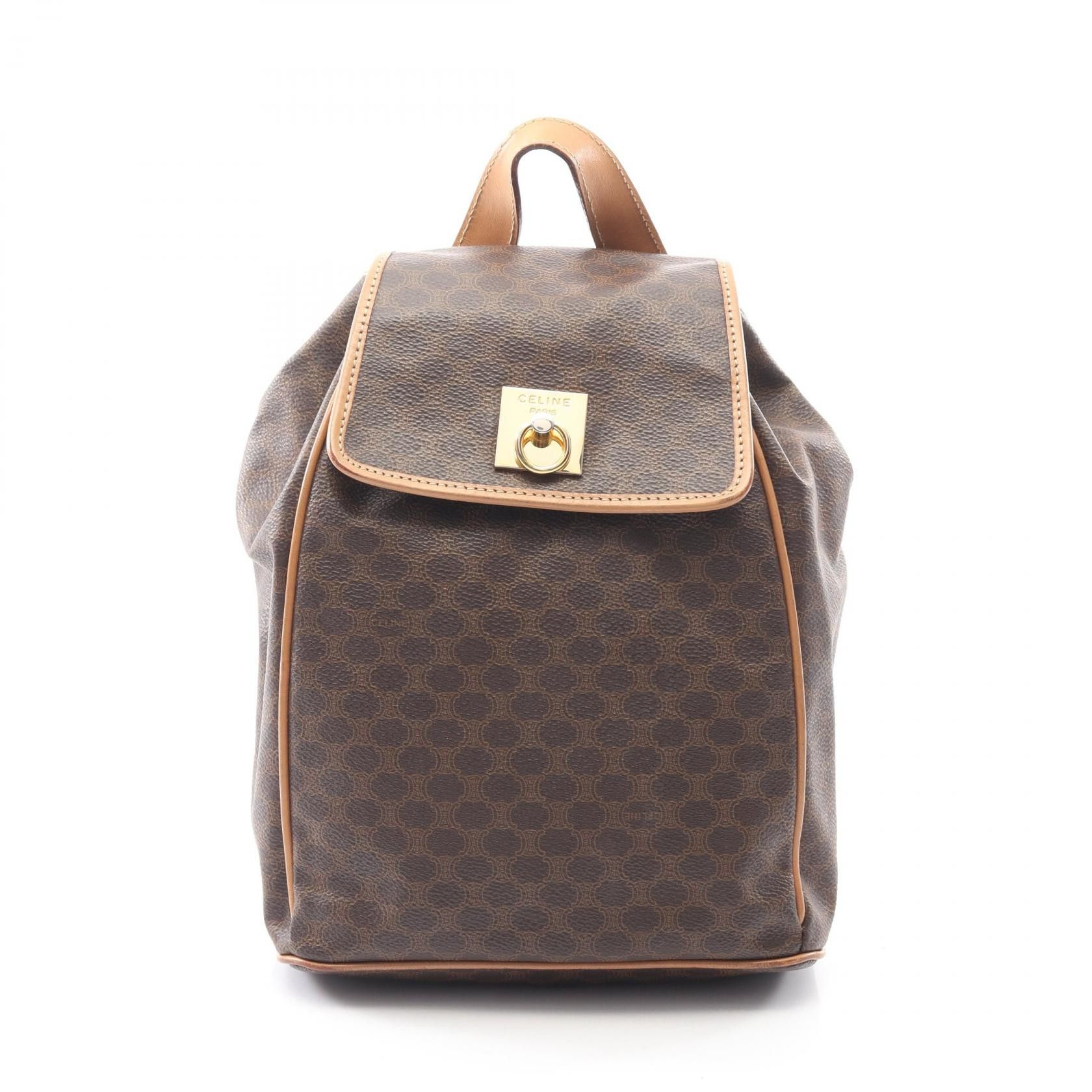 Celine Celine CELINE Macadam Coated Canvas Backpack Plastic / Synthetic Backpack DUTY FREE for USA Size ONE SIZE - 1 Thumbnail