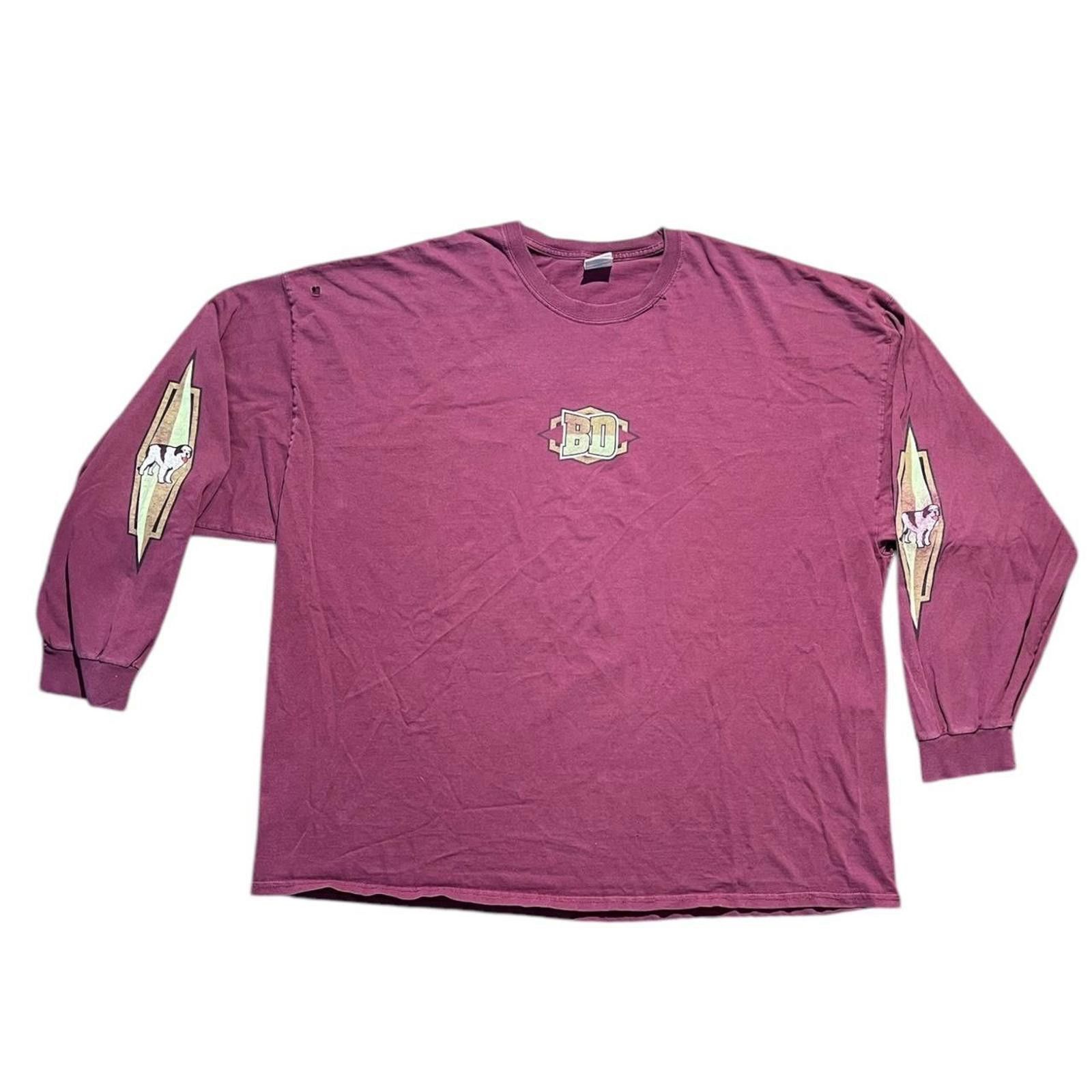 Big Dogs Vintage Big Dogs Maroon Longsleeve Shirt Size US XXL / EU 58 / 5 - 1 Thumbnail