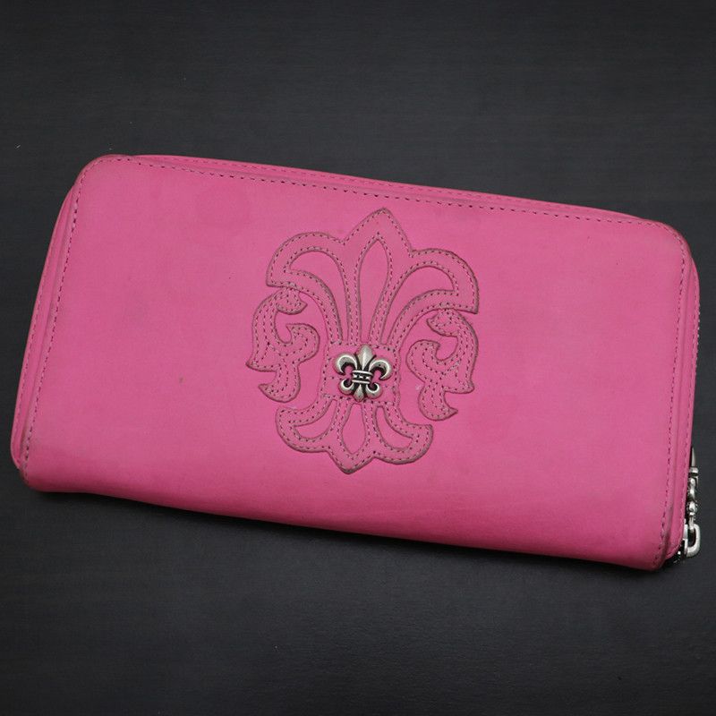 image of Chrome Hearts Pink Flare Clutch, Women's